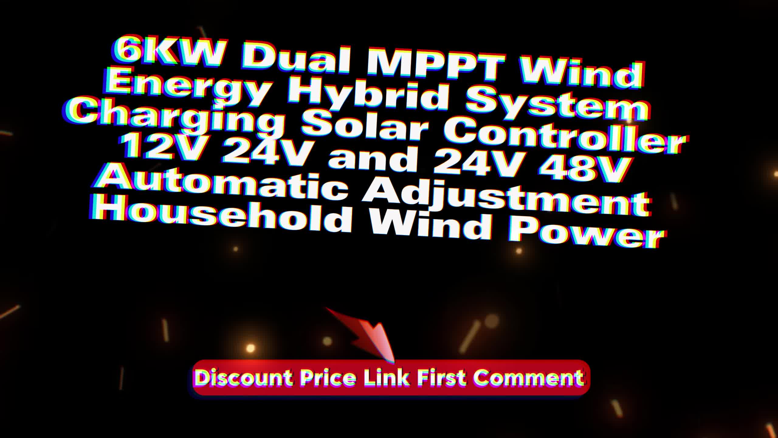 Close-up of the 6KW Dual MPPT Wind Energy Hybrid System controller