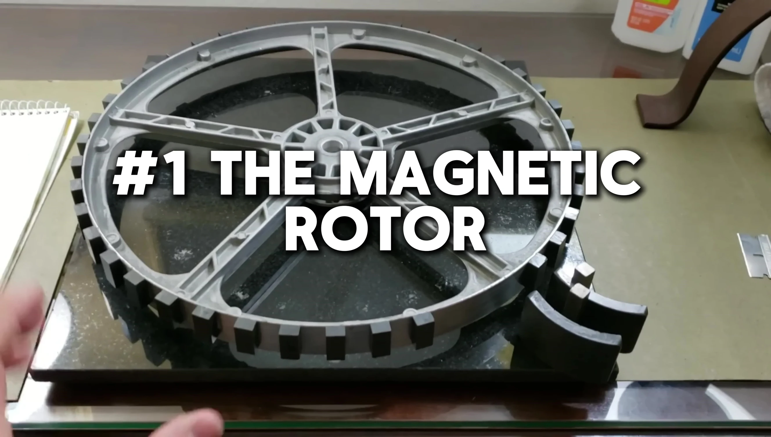 Diagram or image of the magnetic rotor generator