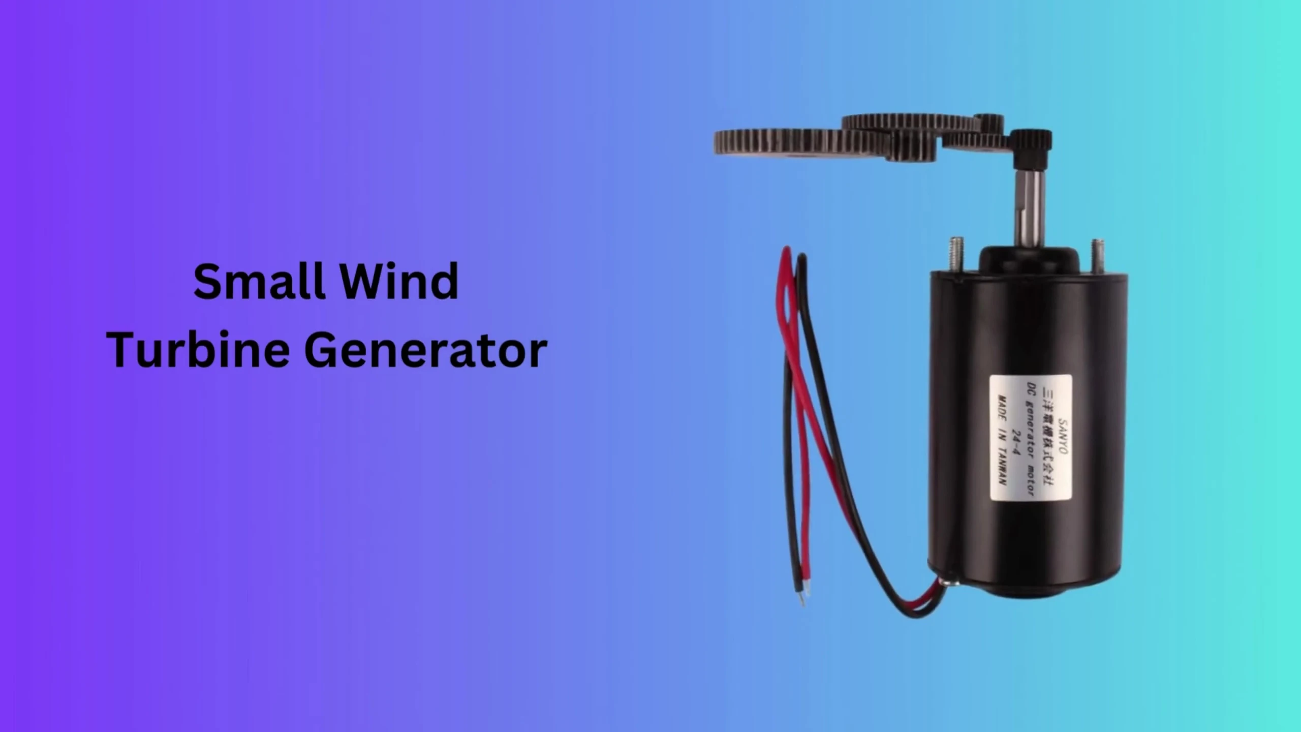 Small Wind Turbo Generator