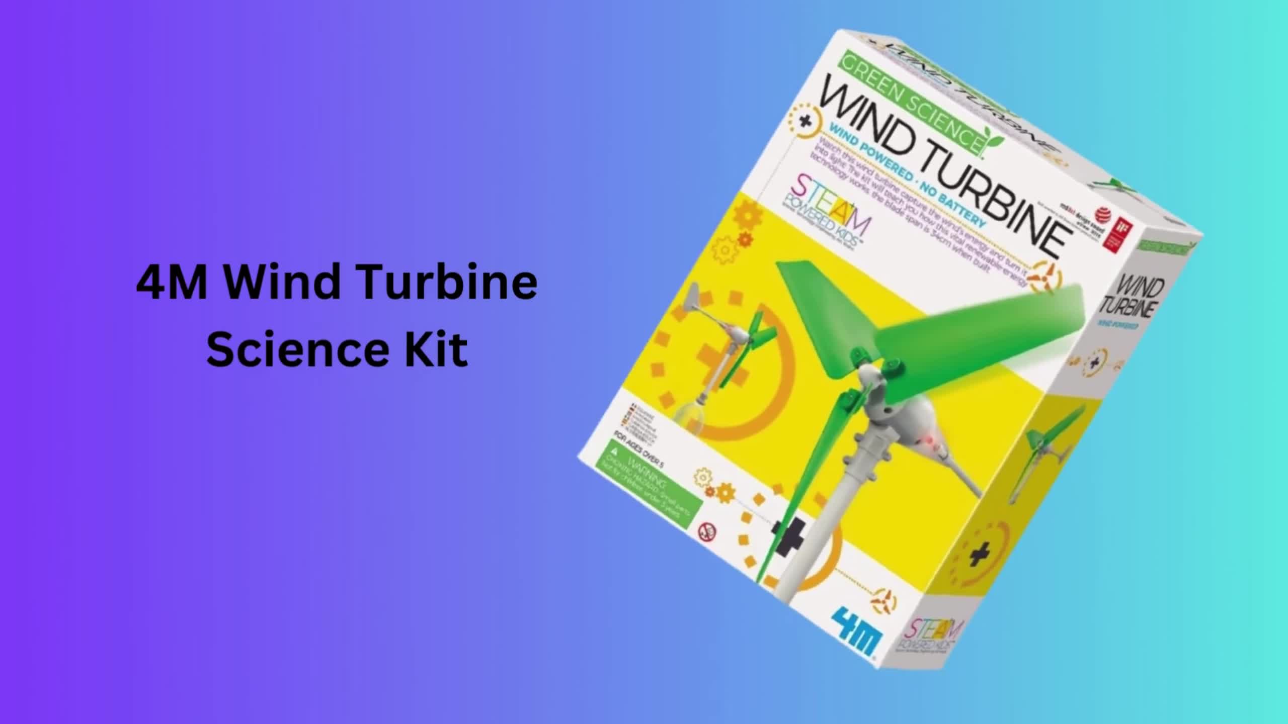 Close-up of the 4M Wind Turbine Science Kit
