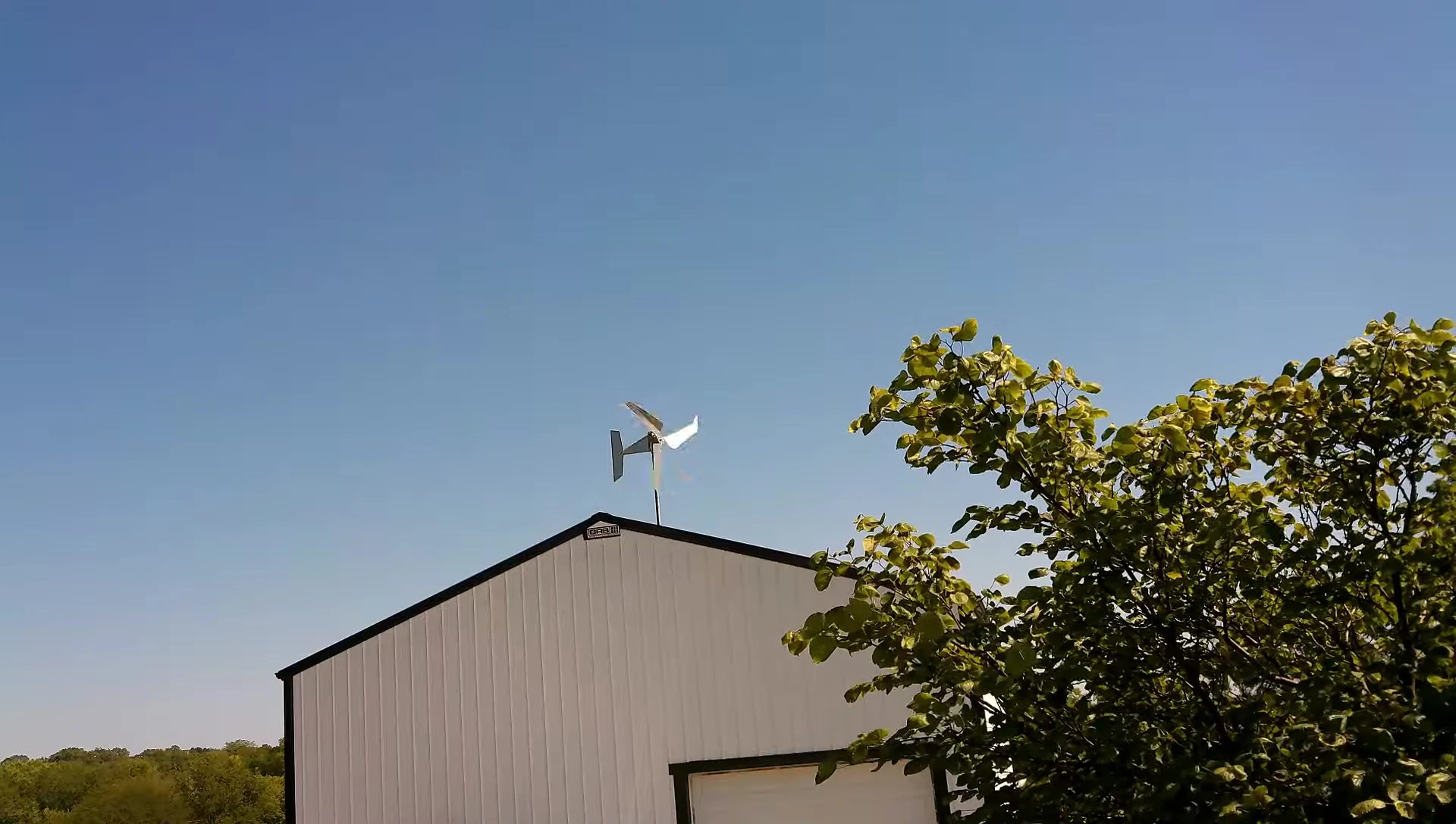 Close-up of the Falcon 3 wind turbine