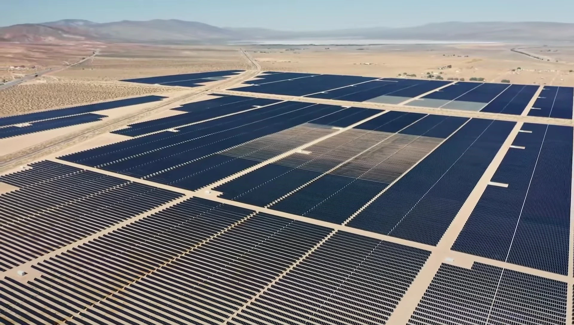 Image showing a large solar panel array needing considerable space.