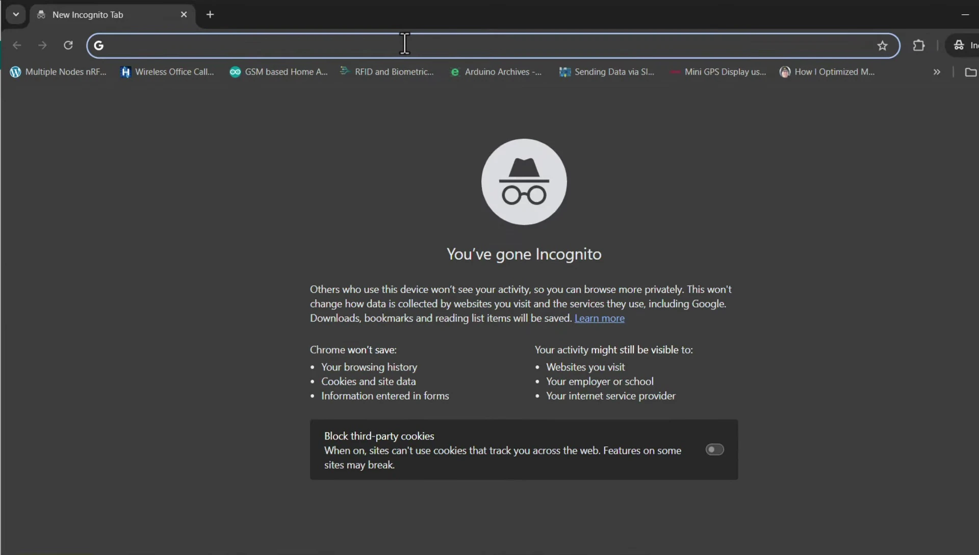 Web dashboard login page