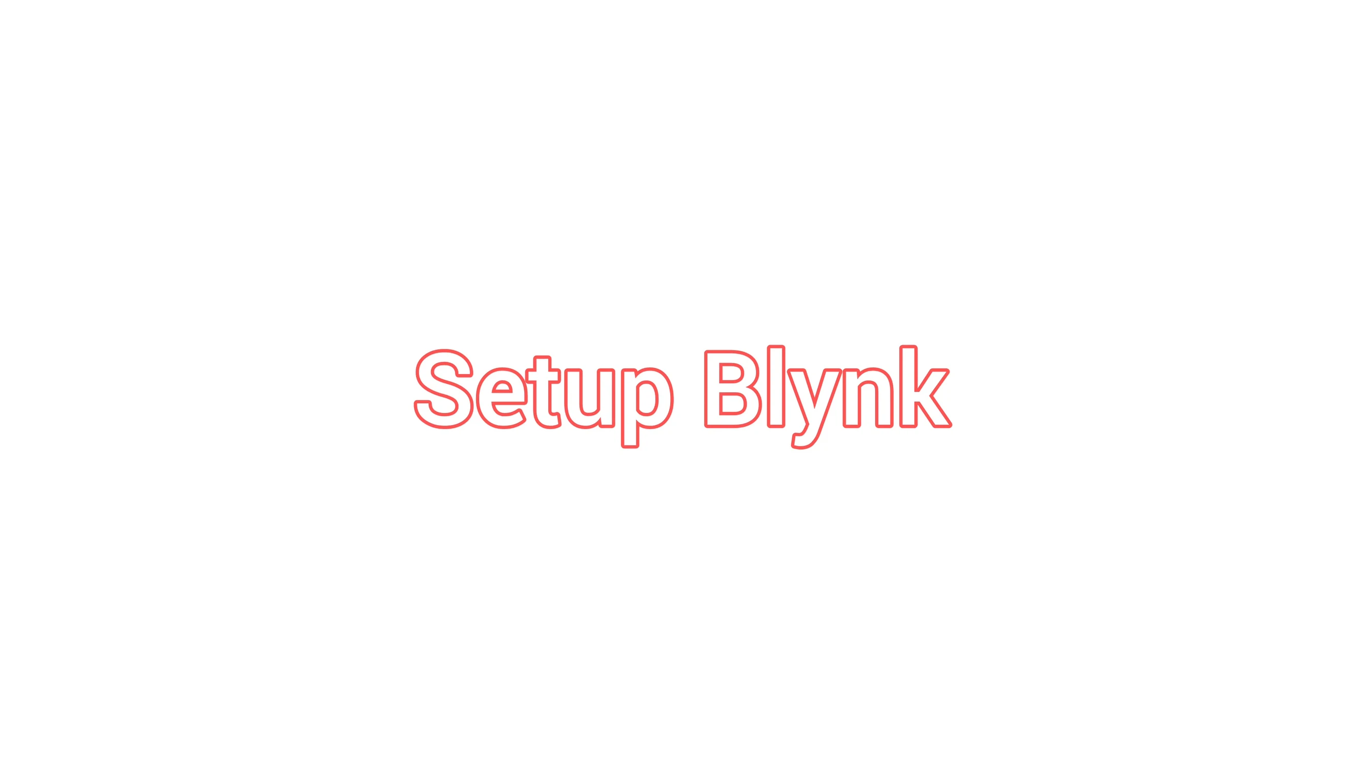 Blynk dashboard setup on a computer