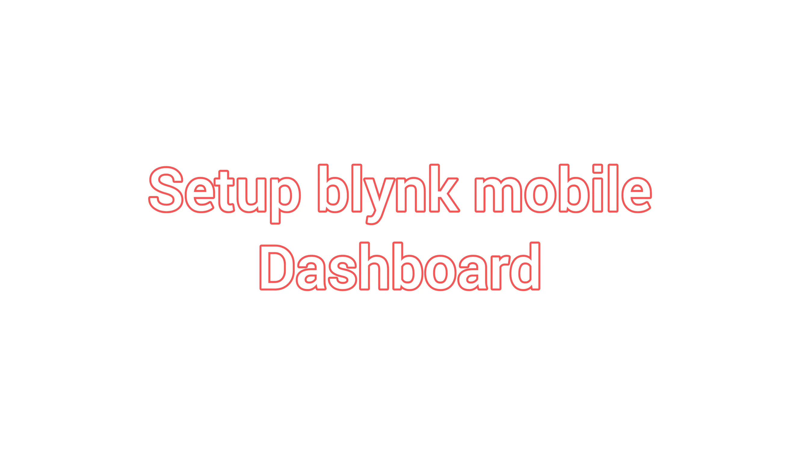 Blynk Mobile App Interface