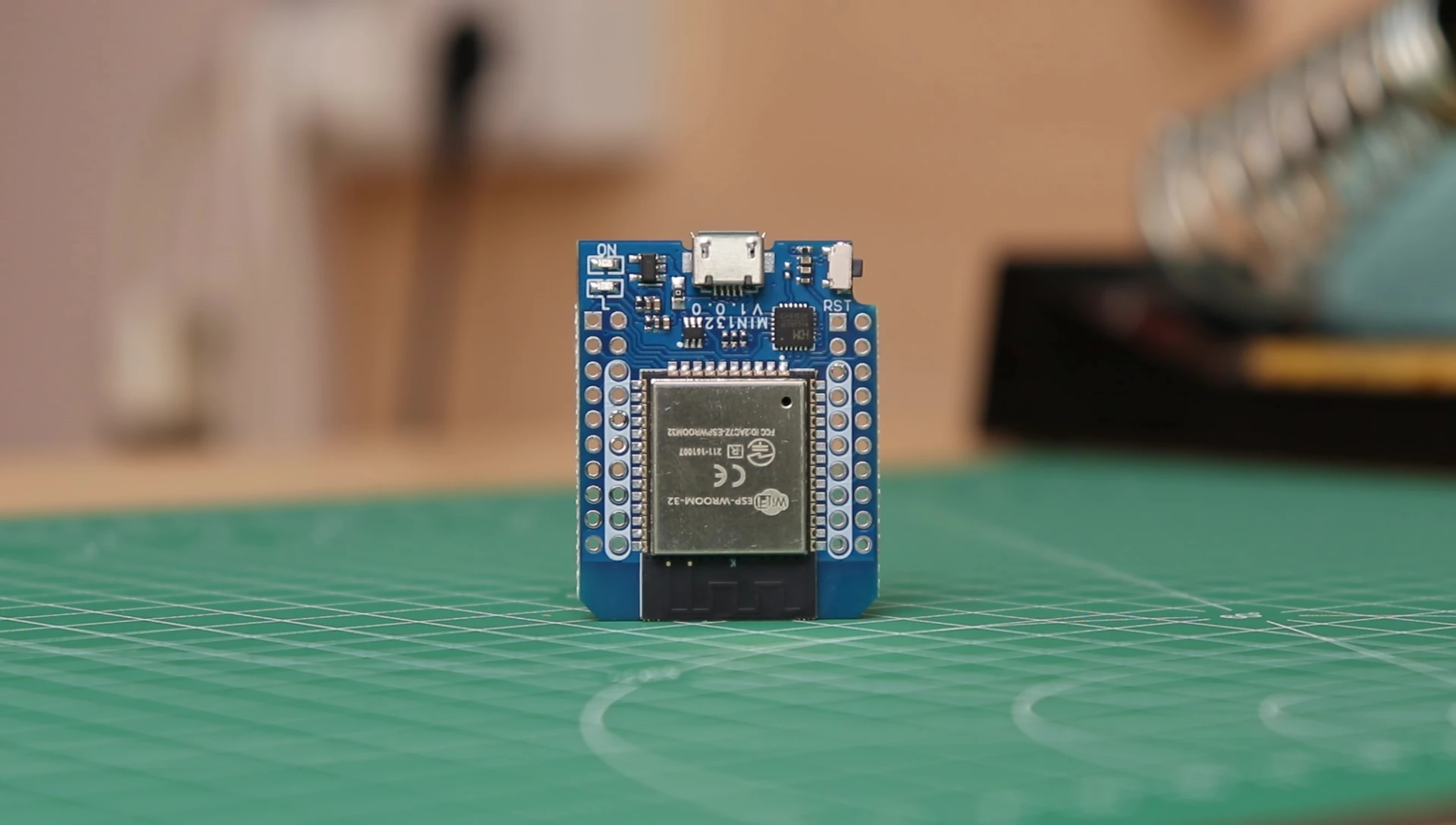 Screenshot showing the ESP32 microcontroller board.