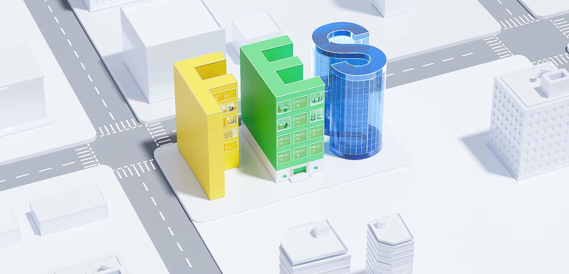 Screenshot showing a visualization of energy savings and building efficiency.