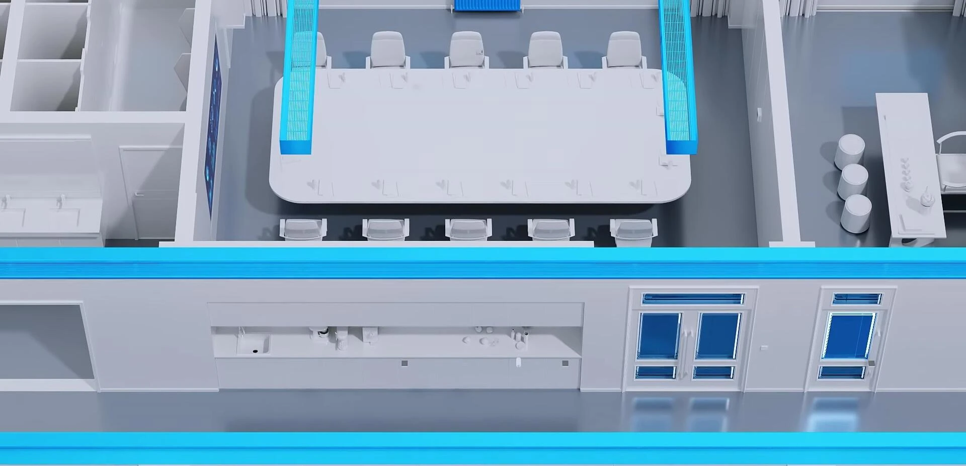 Screenshot showing the HVAC system interface and data visualization.