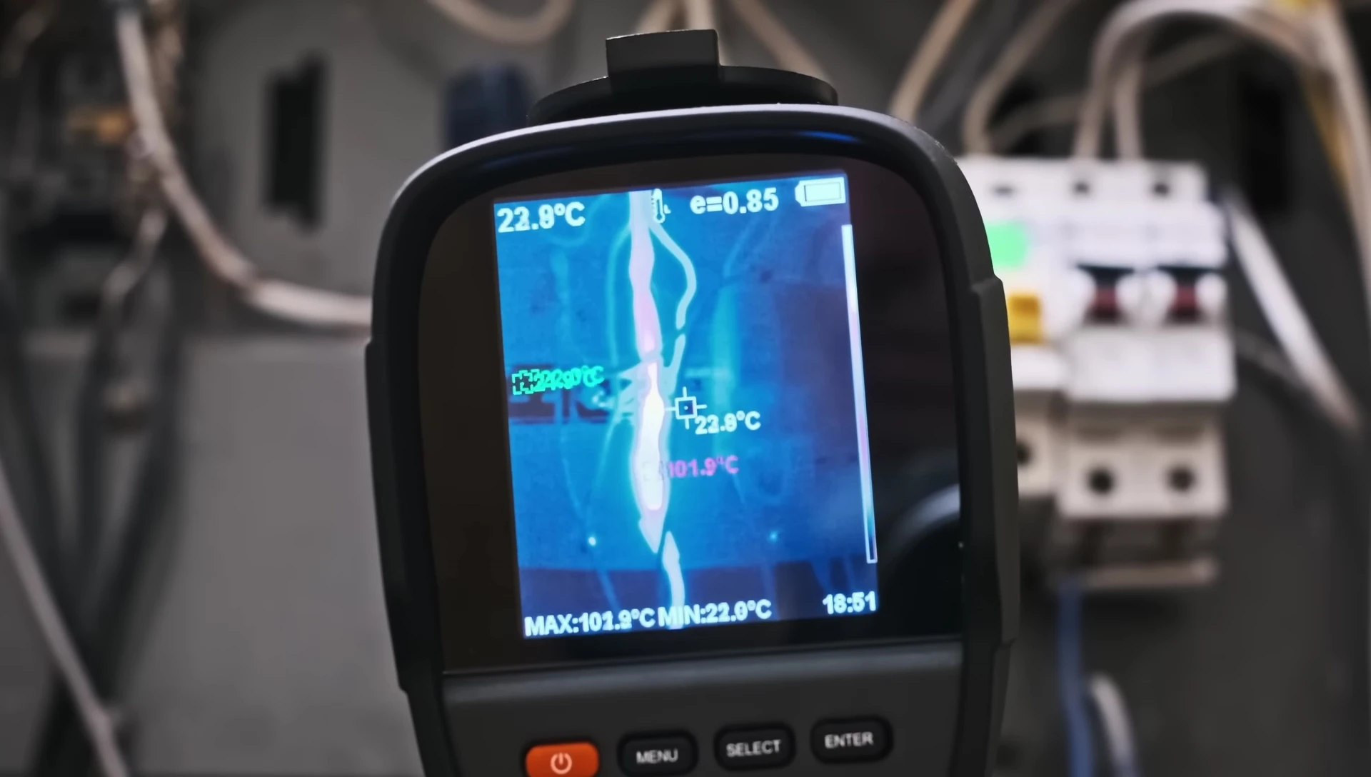 Image of damaged electrical cables