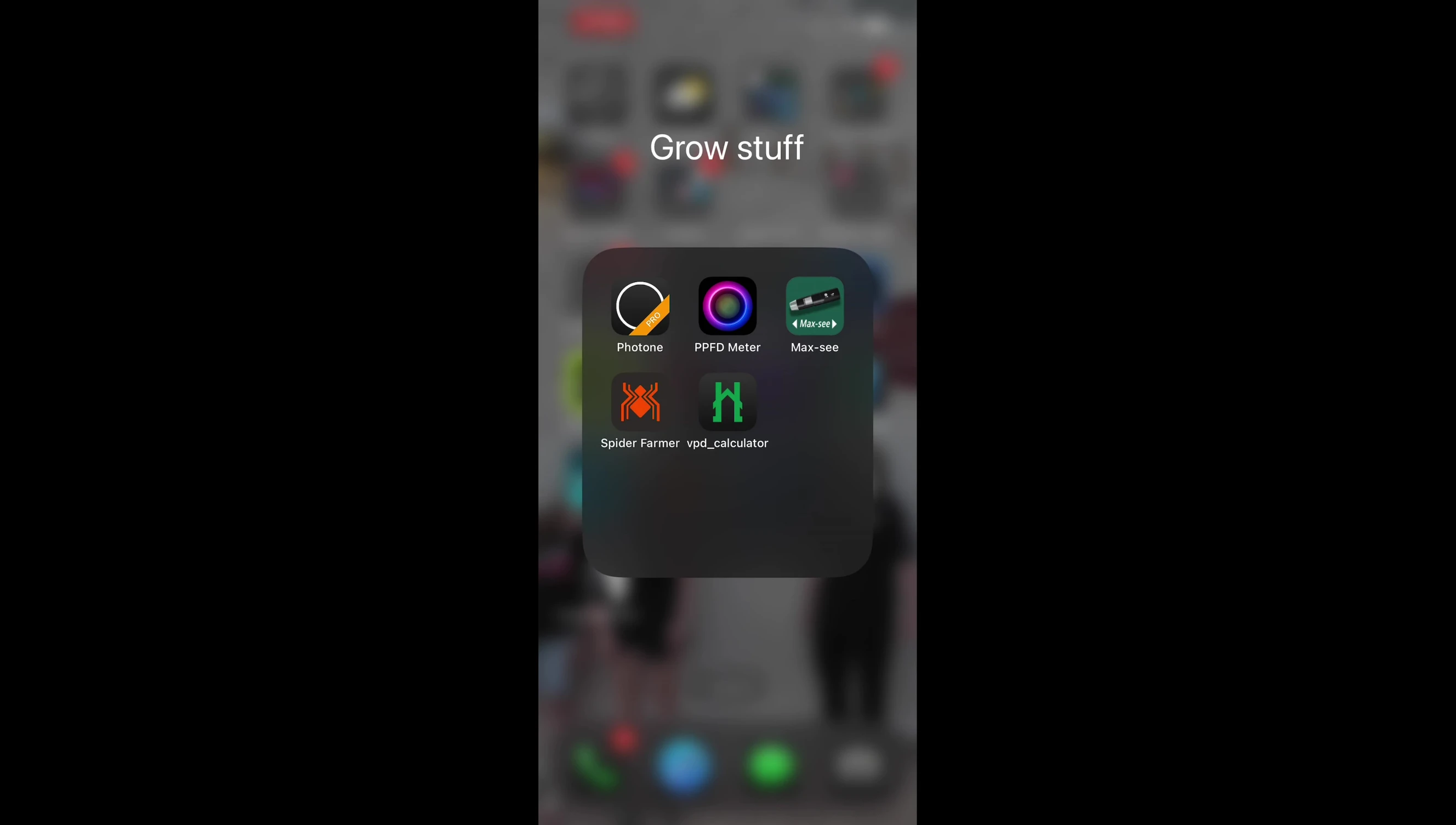 Spider Farmer app home screen