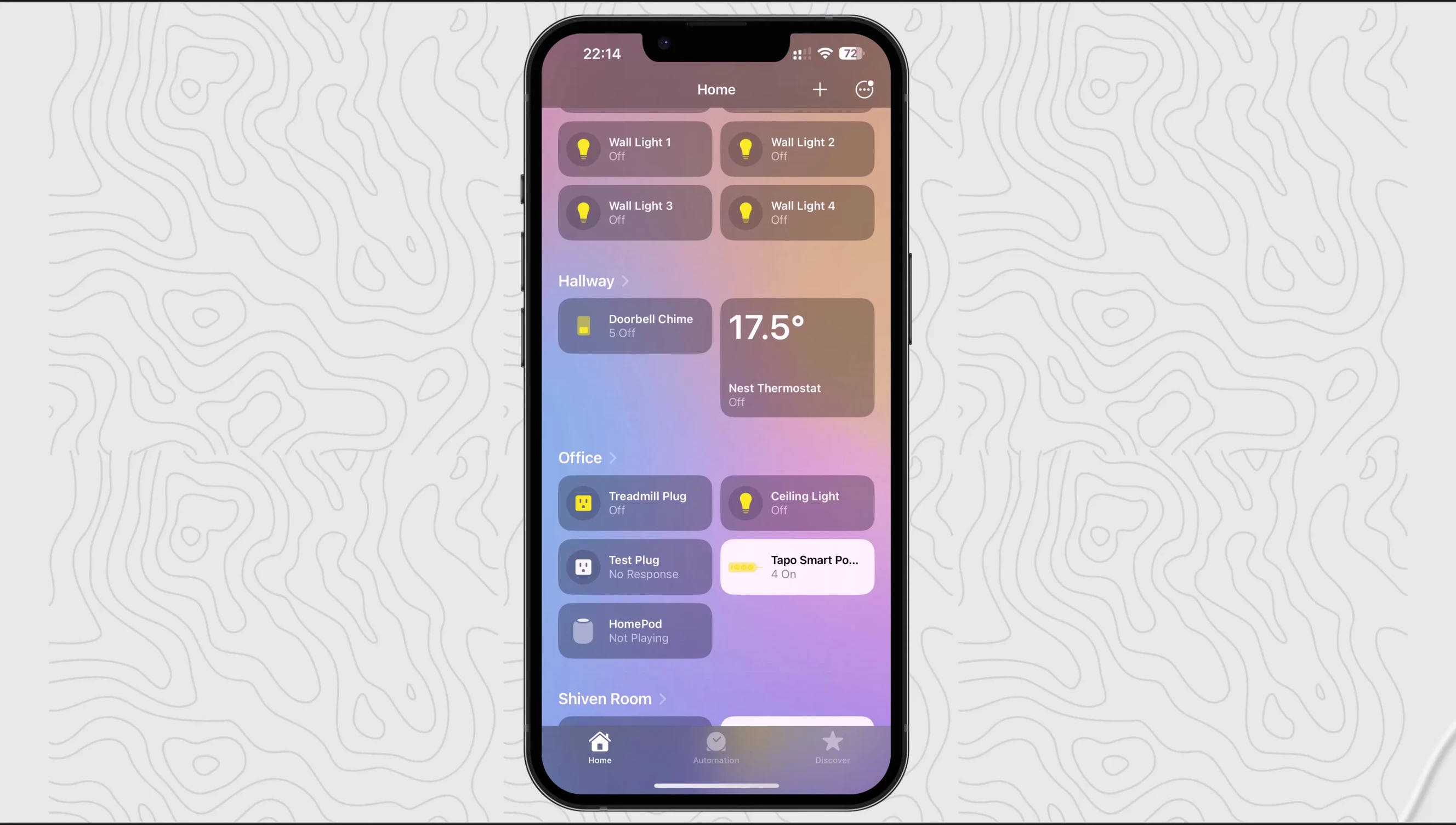 Apple Home app showing the device in pairing mode