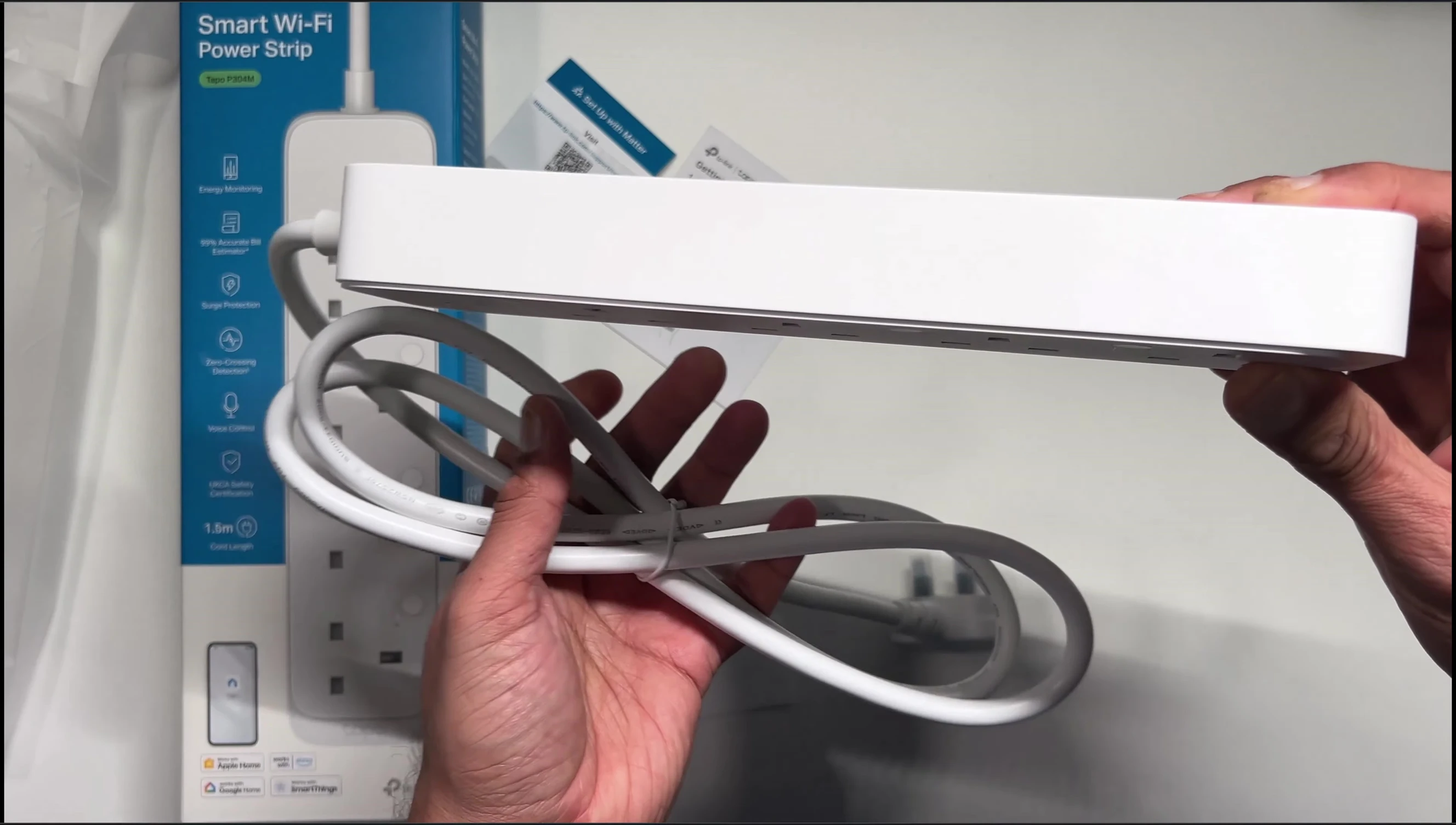 Close-up of the Tapo P304M smart power strip