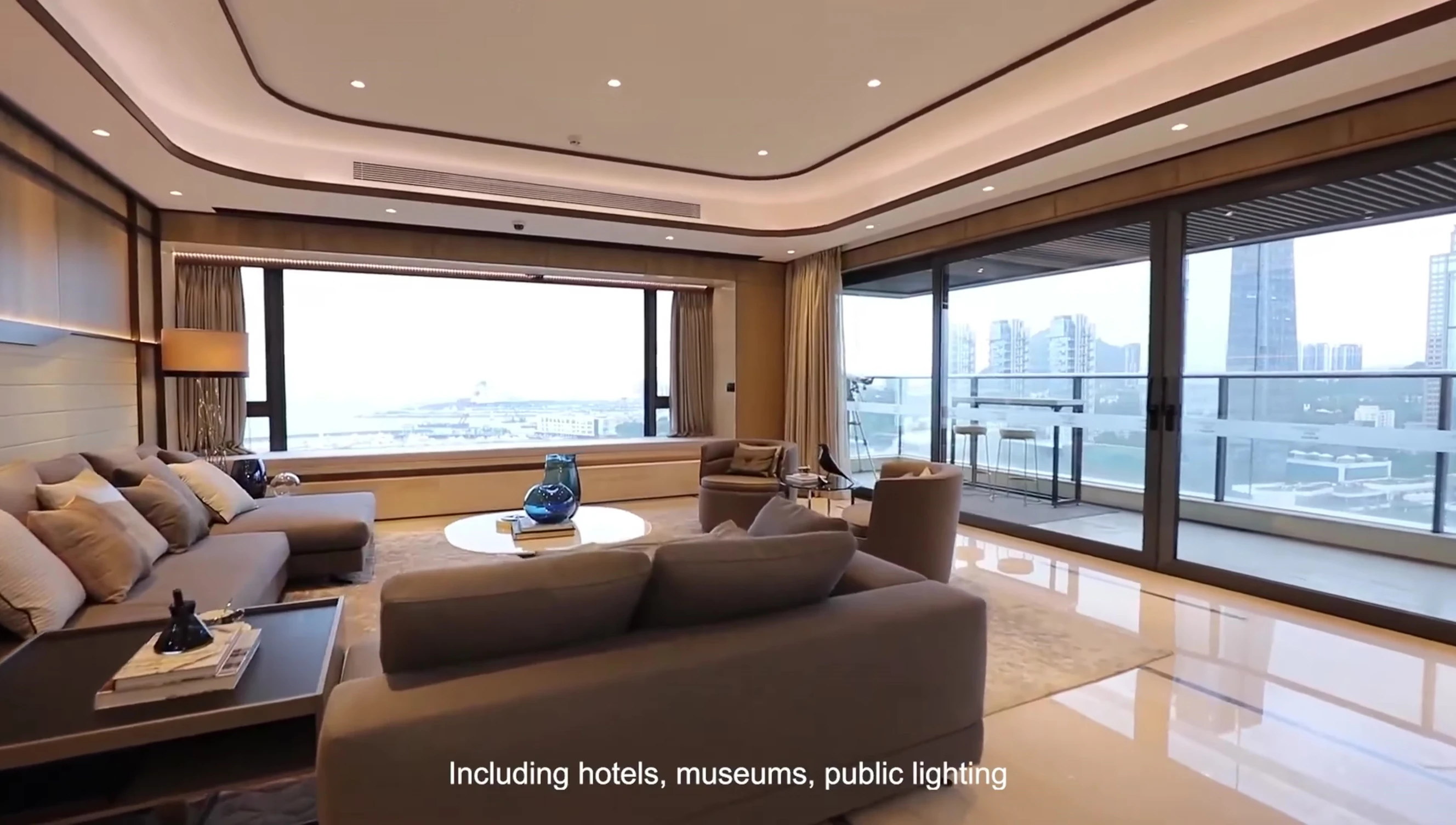 Showcase of diverse project locations (Hotels, Museums, etc.)