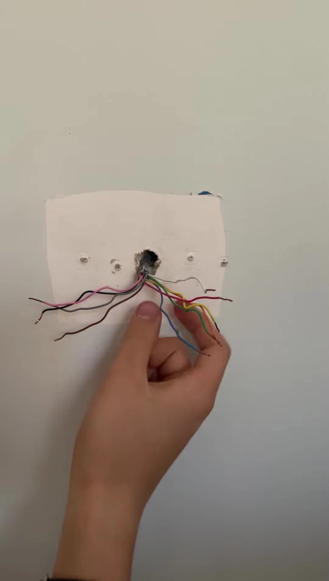 Securing unused wires.