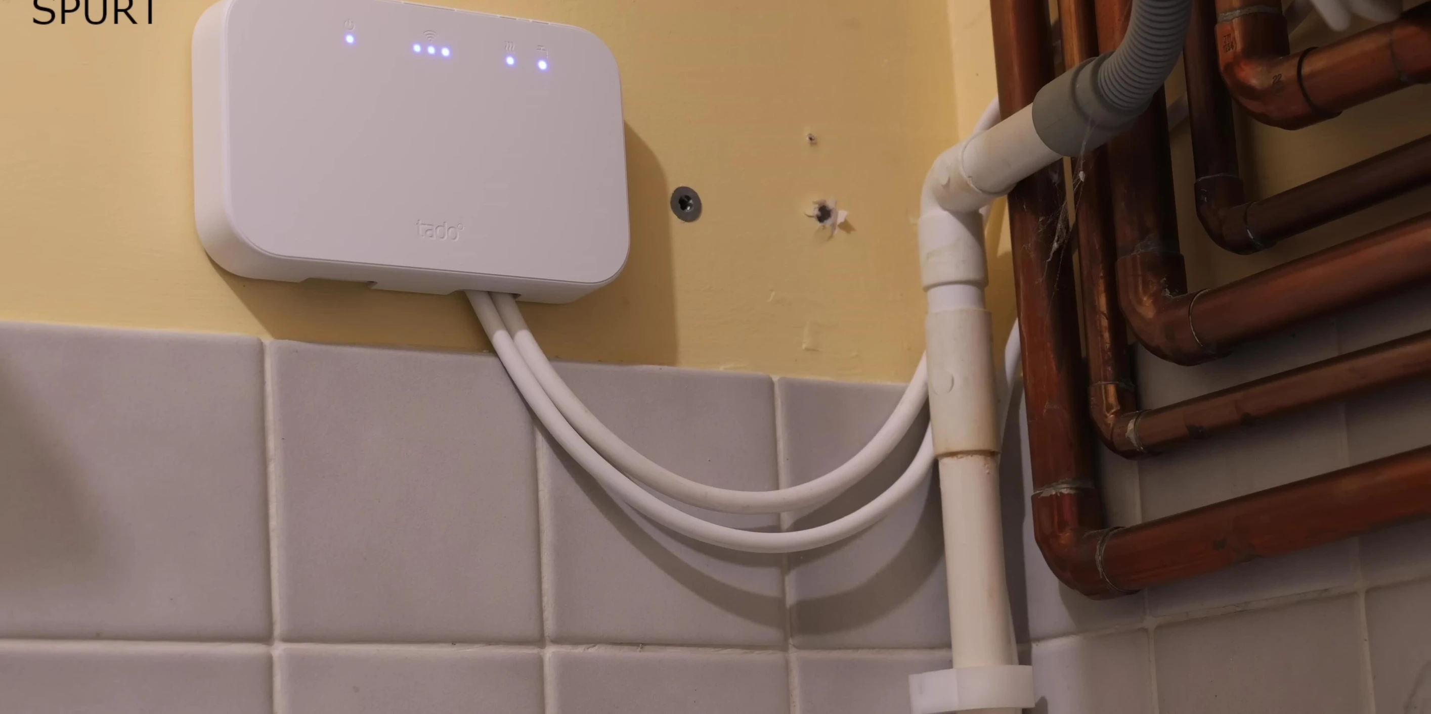 Wireless receiver connected to the boiler
