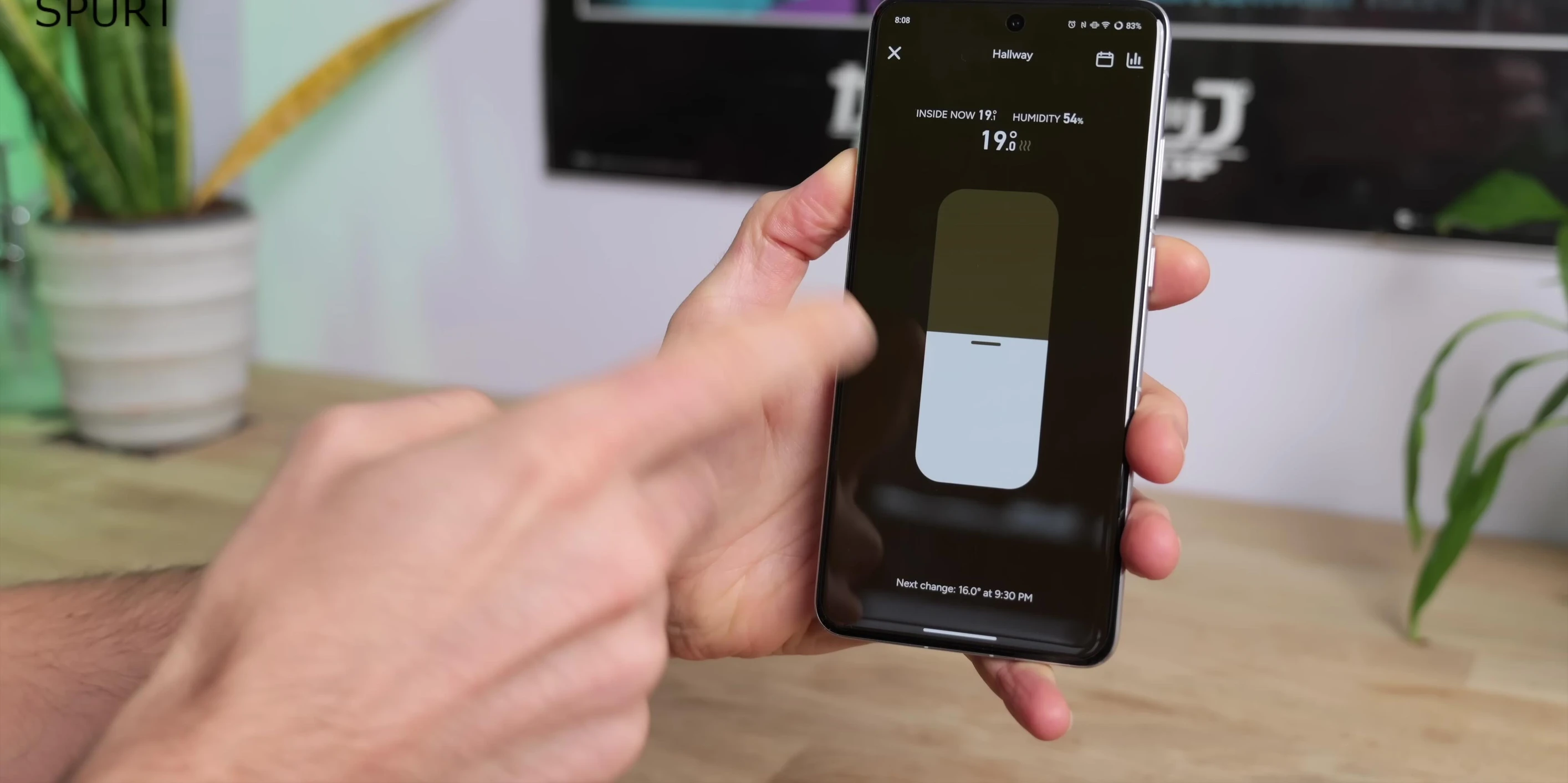 Tado app calendar interface for scheduling