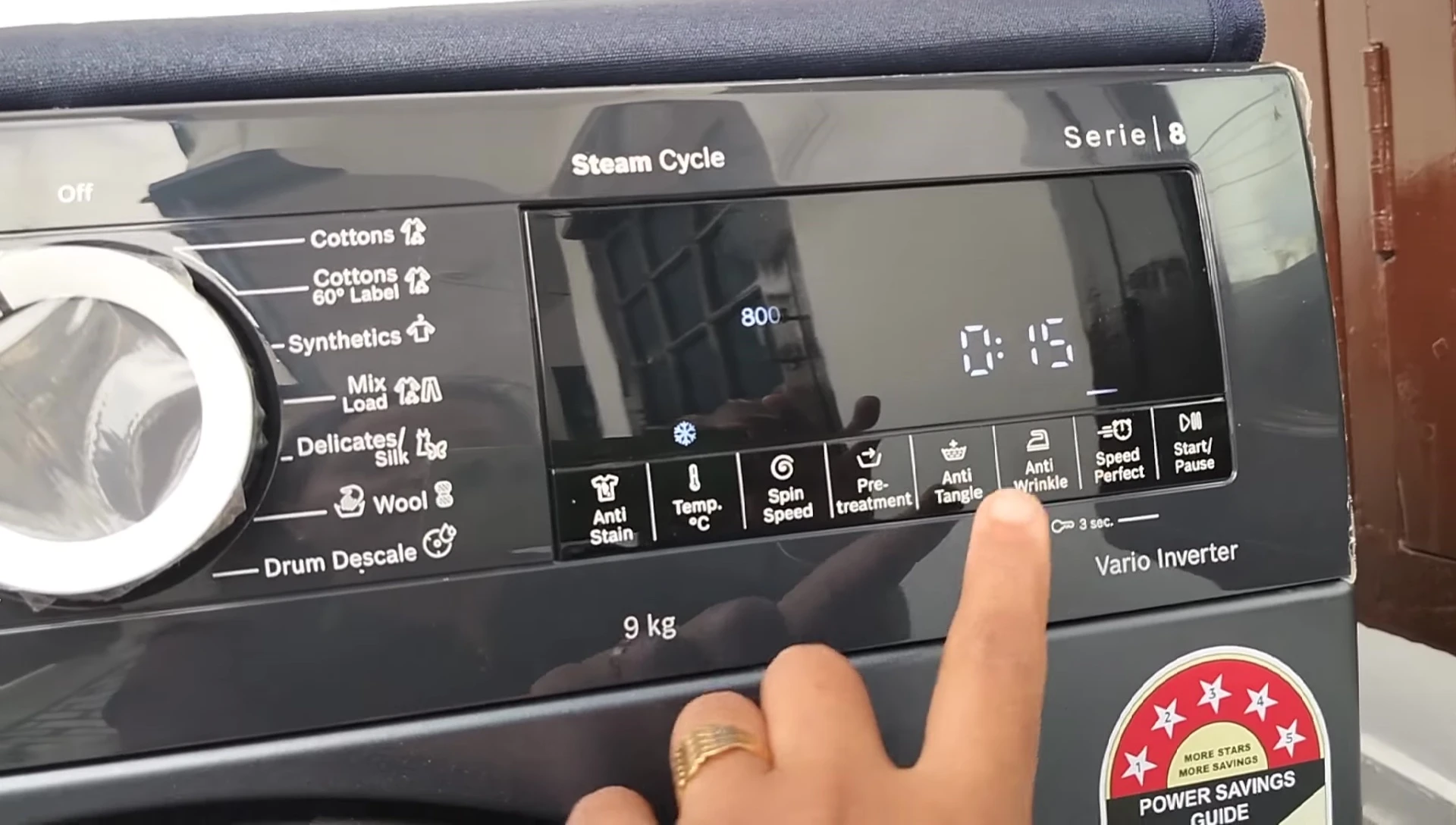 Control panel showing the 'SpeedPerfect' button.