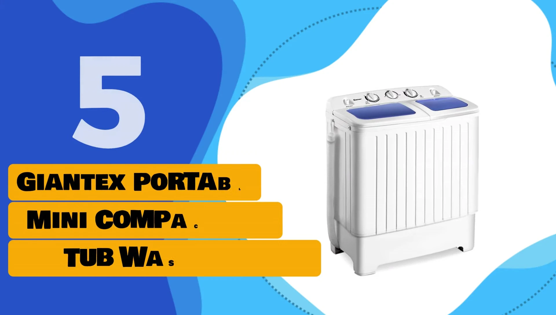 Giantex Portable Mini Compact Twin Tub Washing Machine