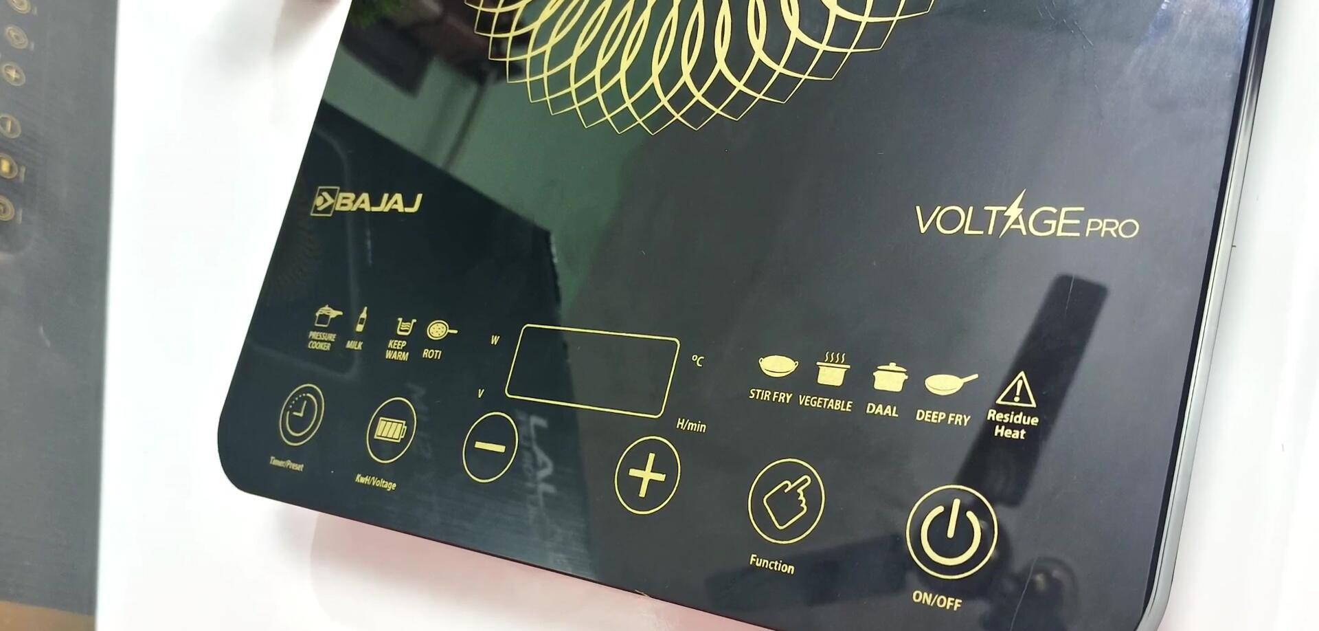 The eight preset menu options