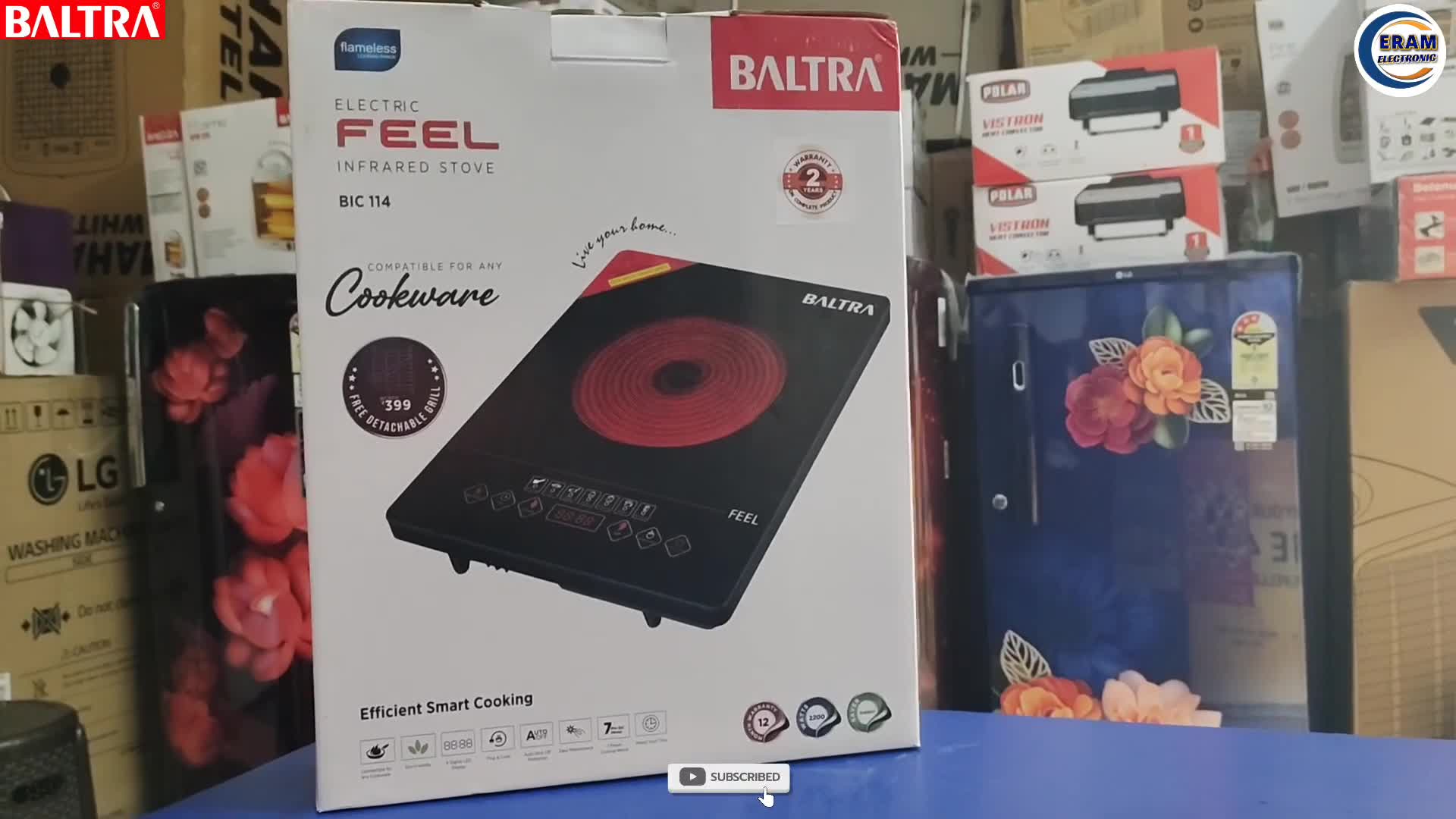 Baltra Feel BIC-114 Infrared Induction Cooktop box