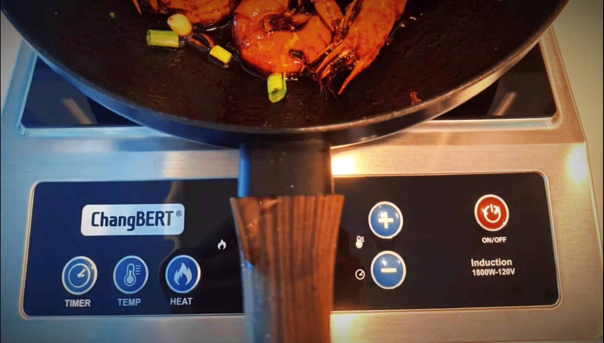 A close-up view of the timer setting.