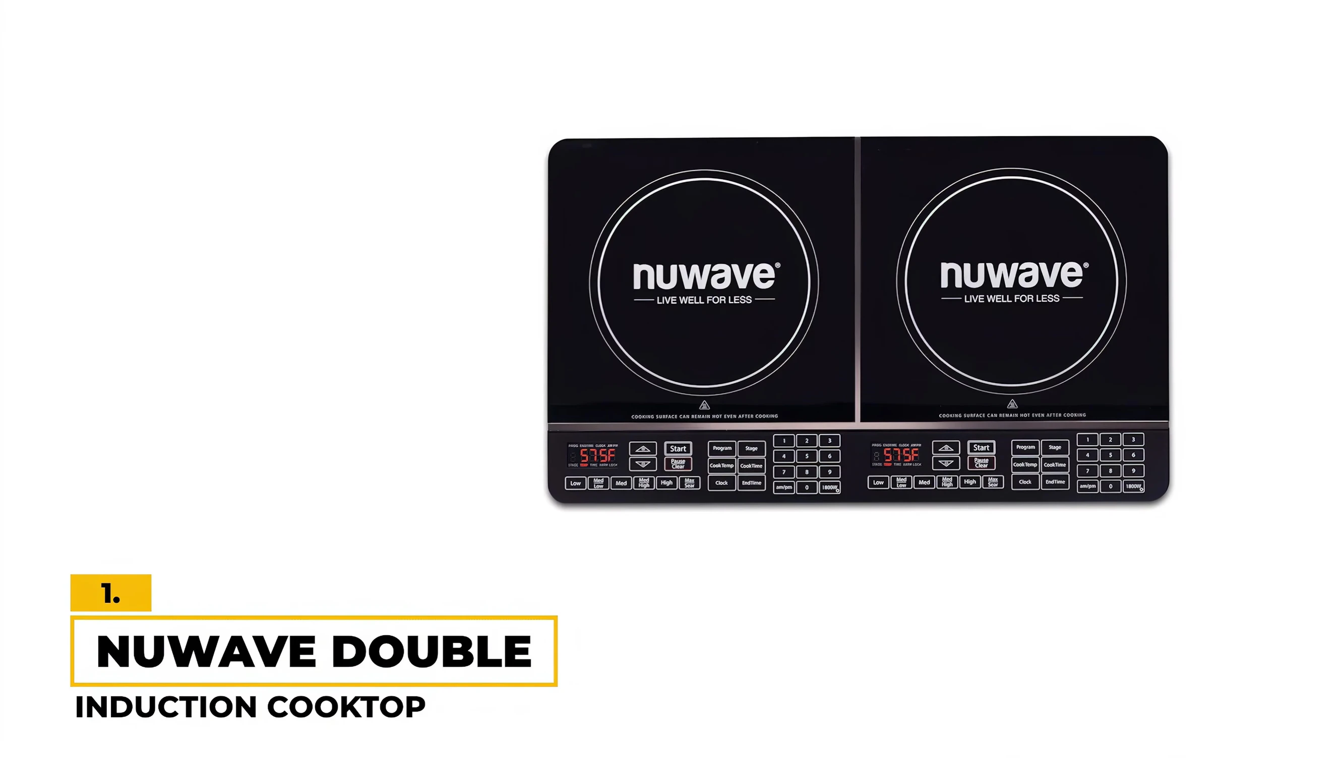 New Wave Double Induction Cooktop