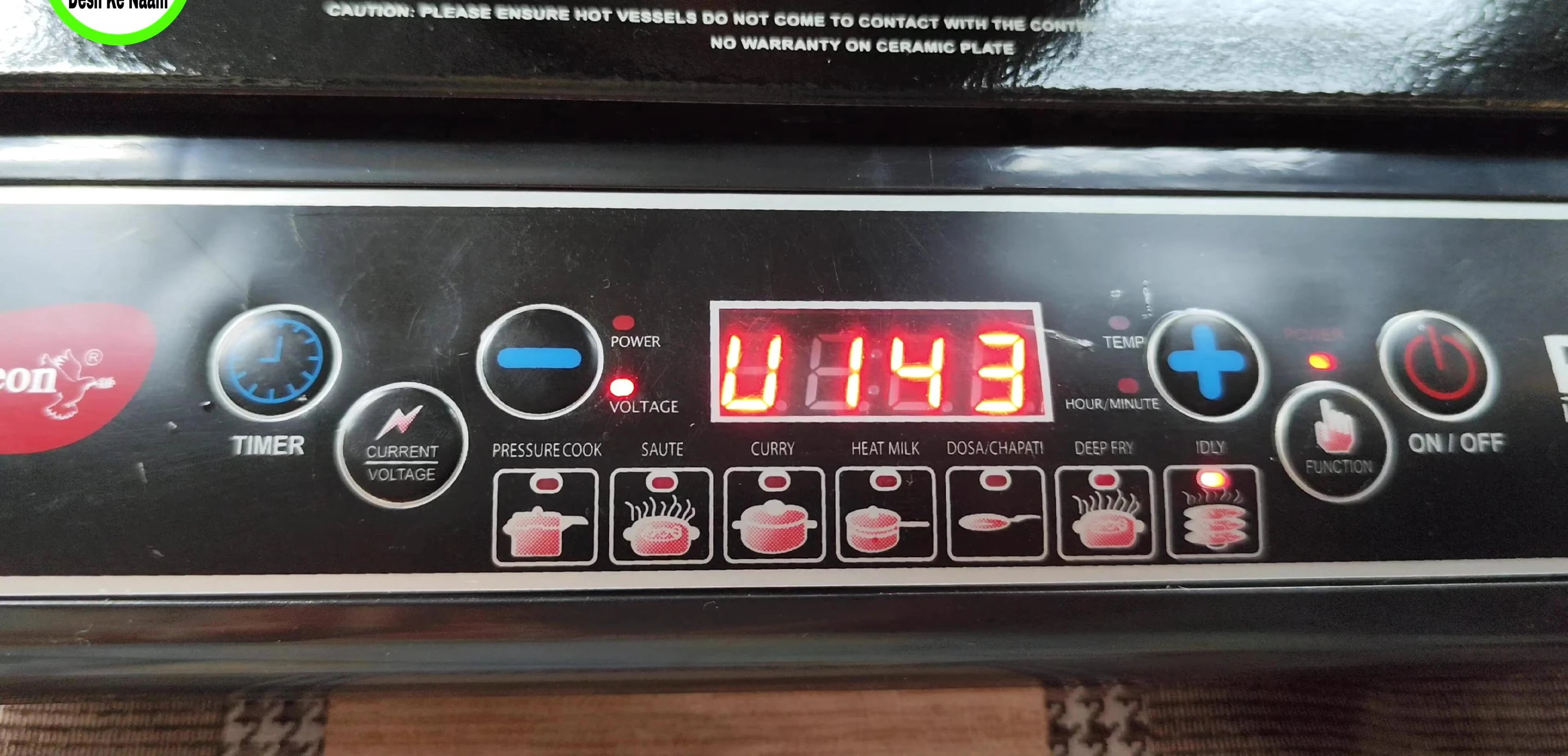 Voltage display