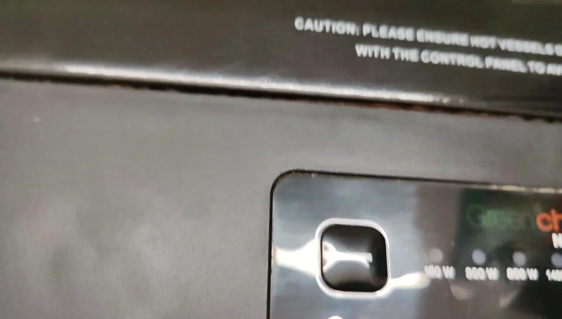 Shot showcasing how easy the cooktop is to clean.