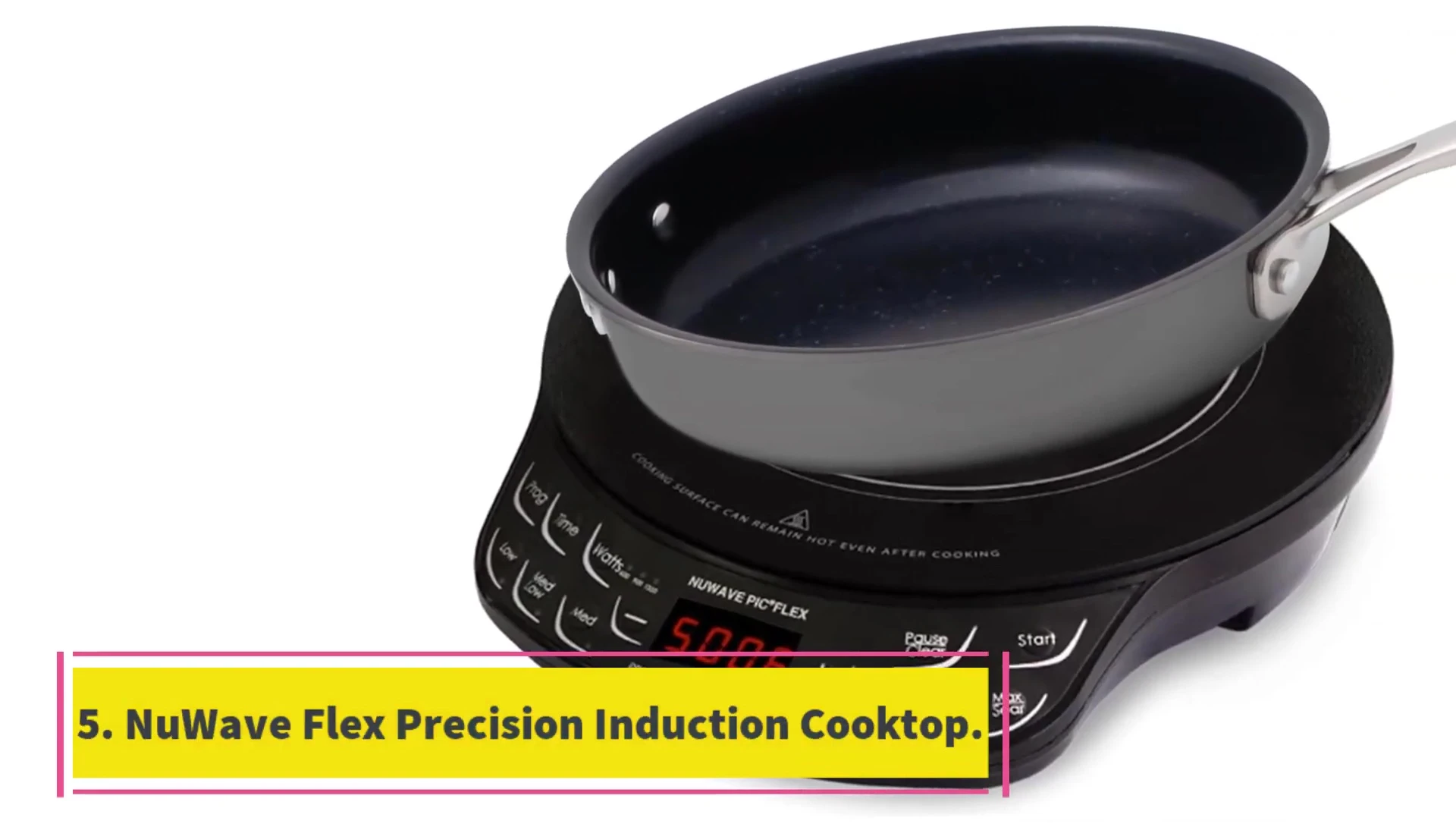 The Newave Flex Precision induction cooktop, showcasing its compact design