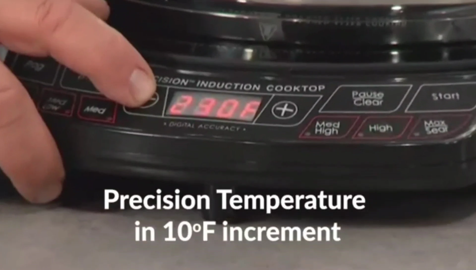 Cooktop highlighting safety features