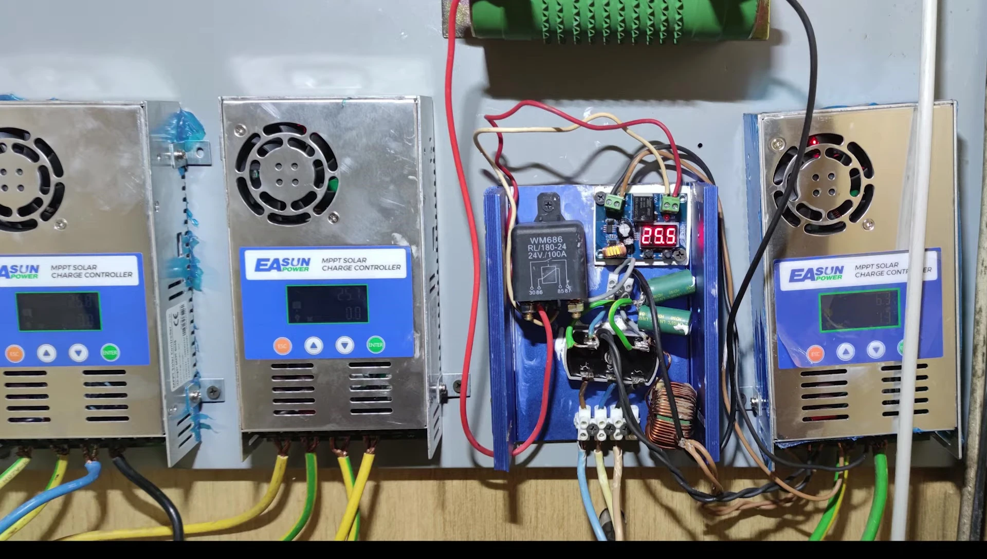 The final setup of the custom controller