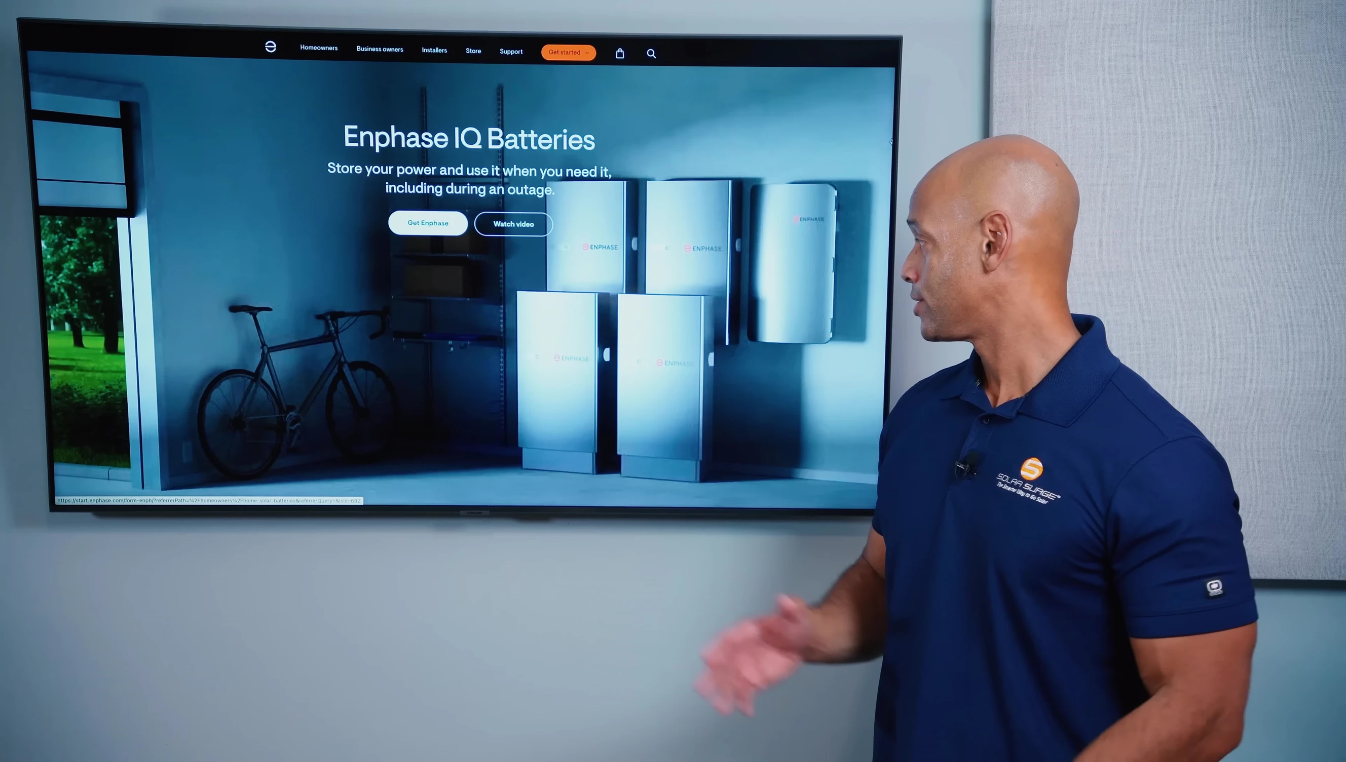 Example of four Enphase IQ Battery 5p units