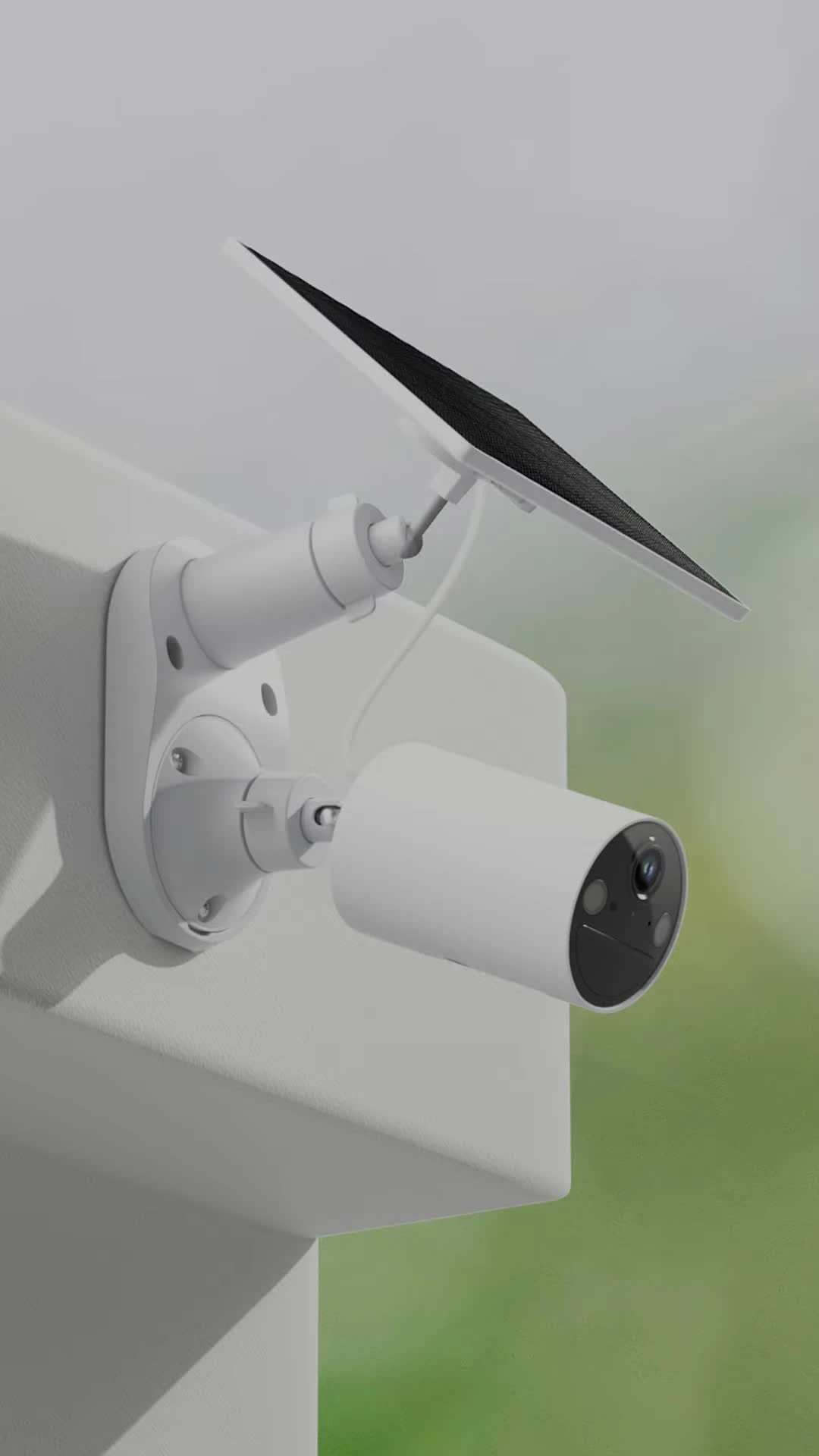 Close-up of the Tapo C410 camera showcasing its 2K resolution and wide angle lens.