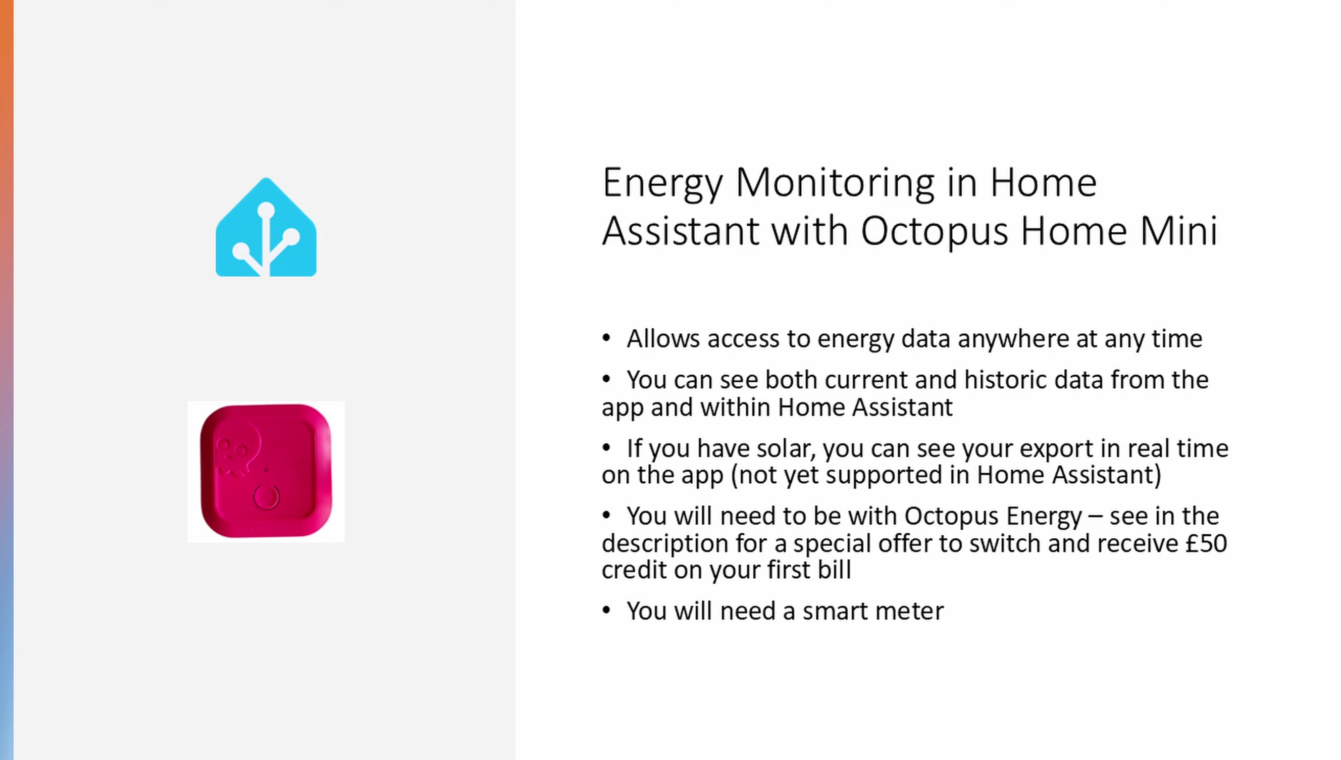 Real-time solar export data in the app