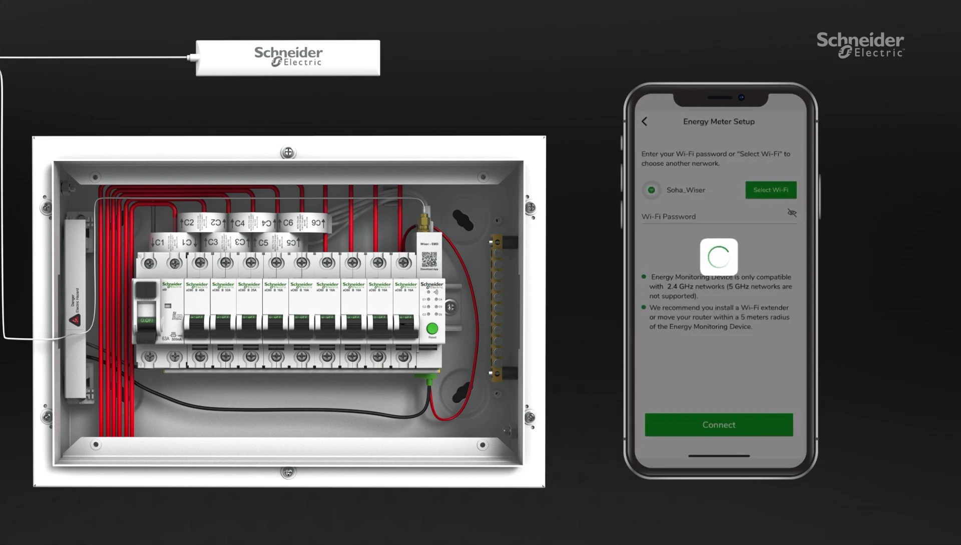 Pairing the device with Wi-Fi network