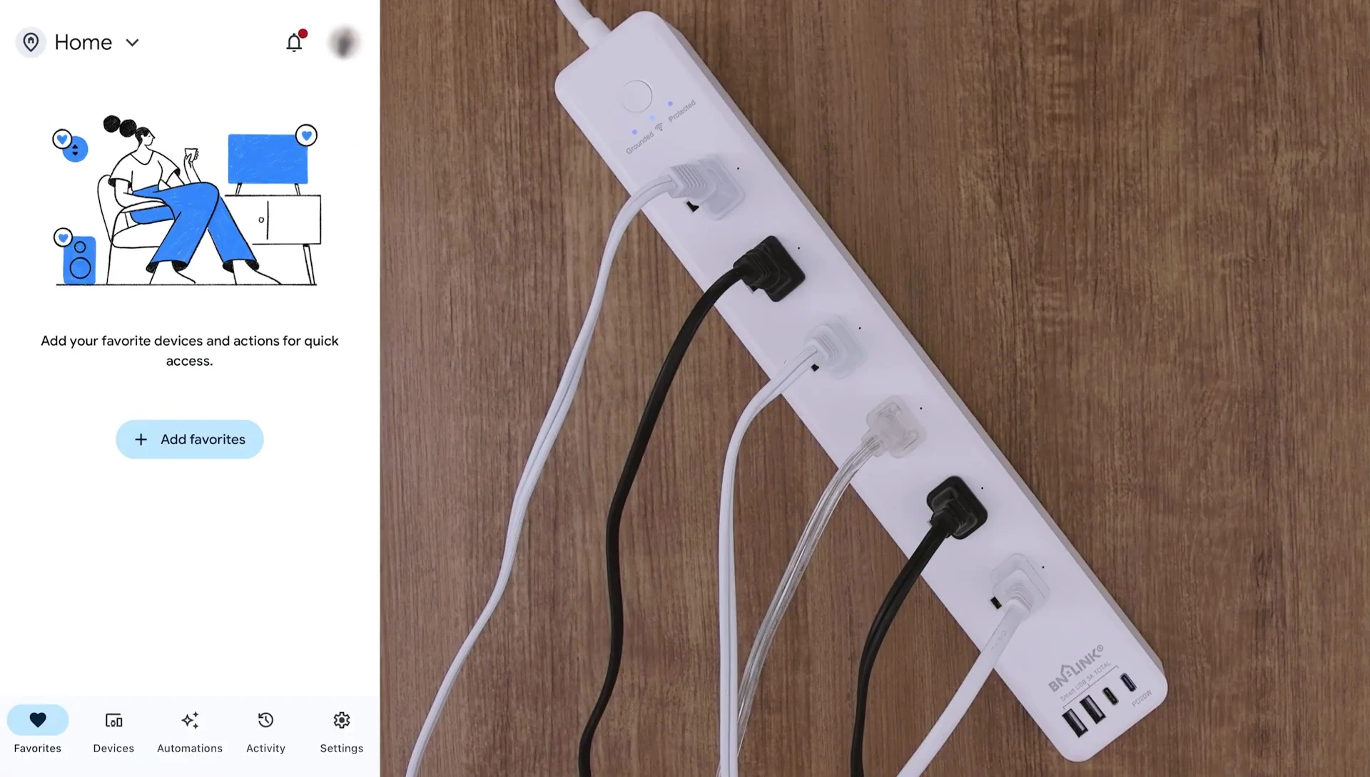 Adding the BN-LINK Smart app in Google Home
