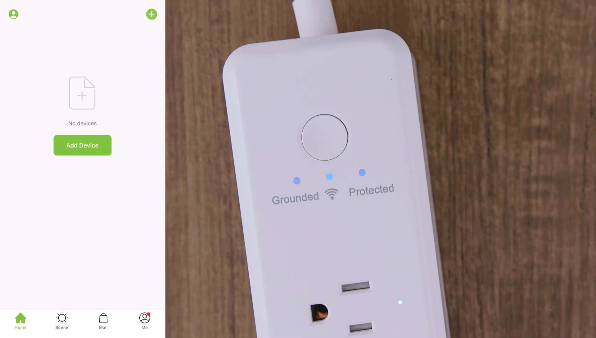 Adding device in the app