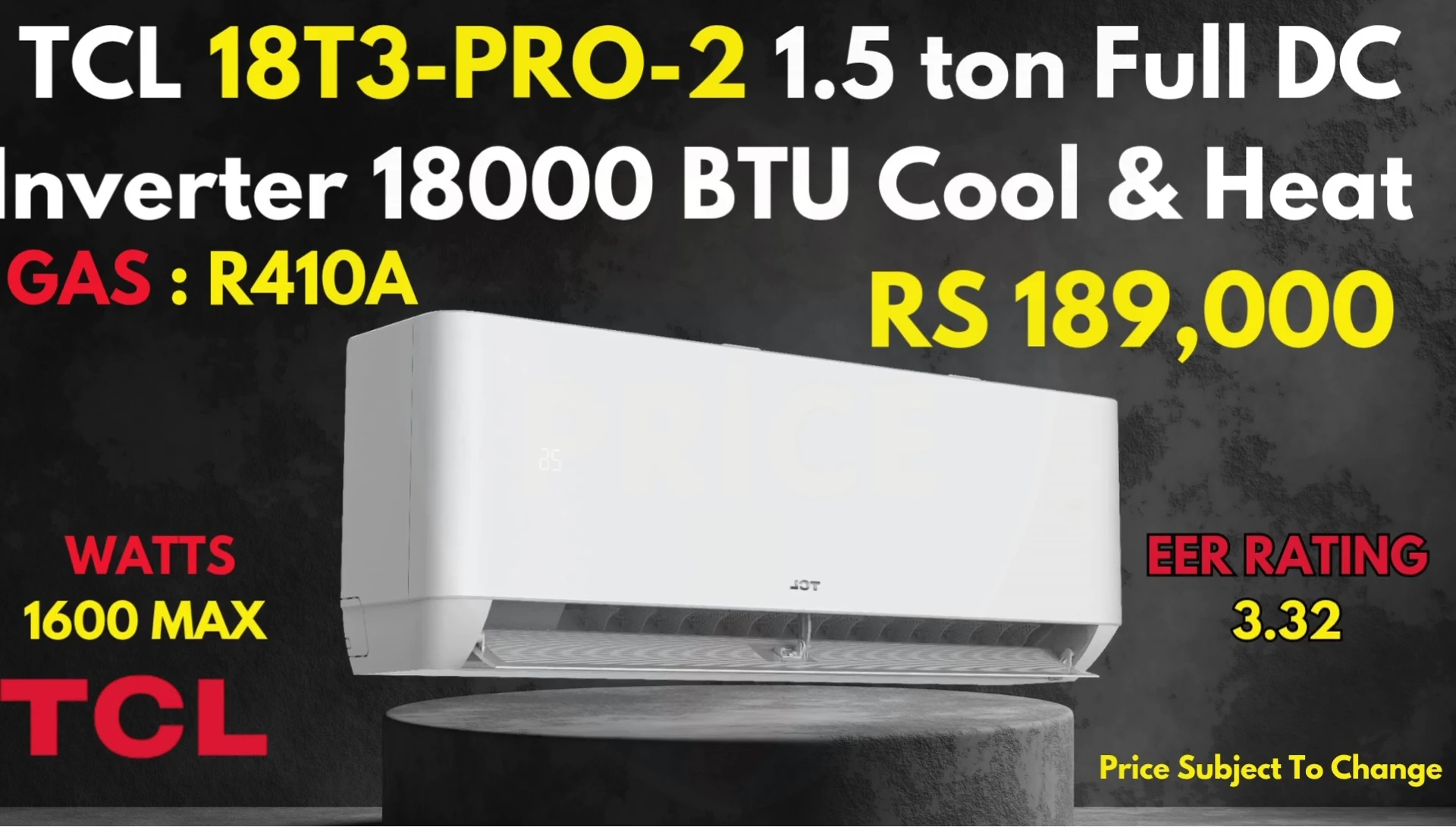 TCL 18T3 Pro 2 AC specifications