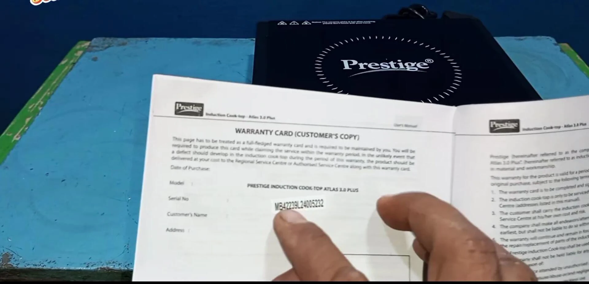 Warranty card