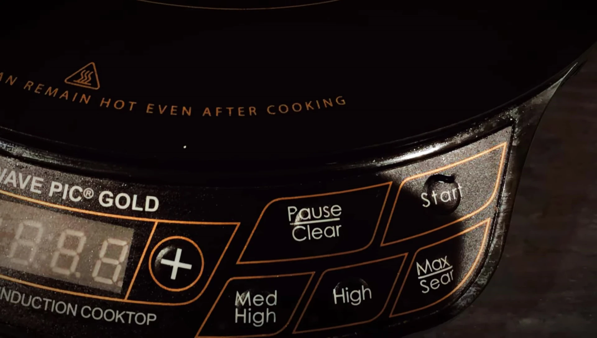 Visual representation of even heat distribution on the cooktop
