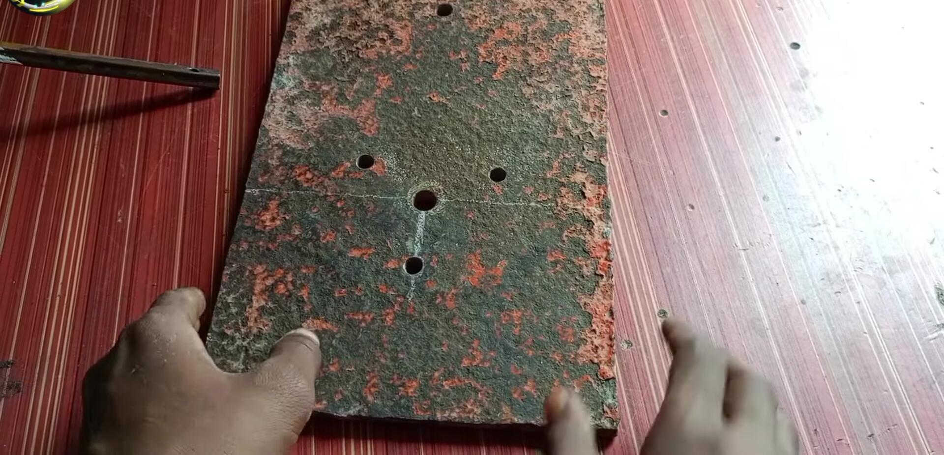 Rectangular sheet metal base