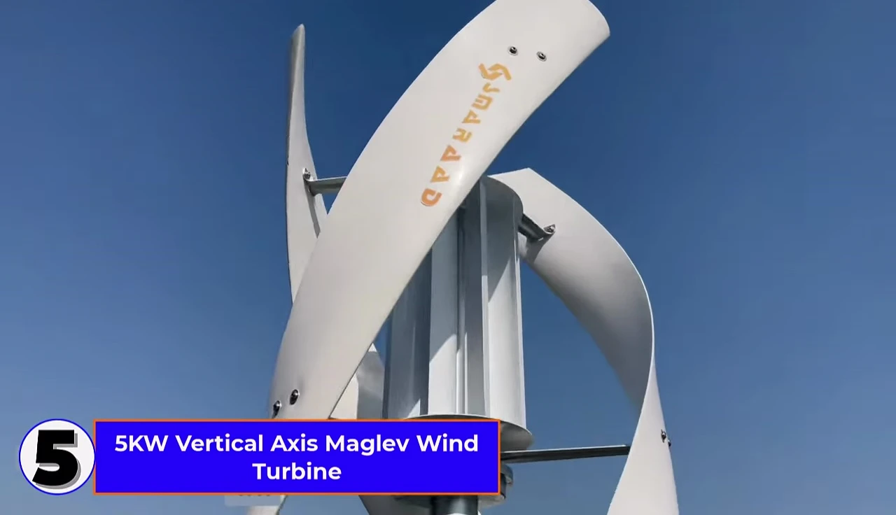 5kW Vertical Axis Mag Lev Wind Turbine