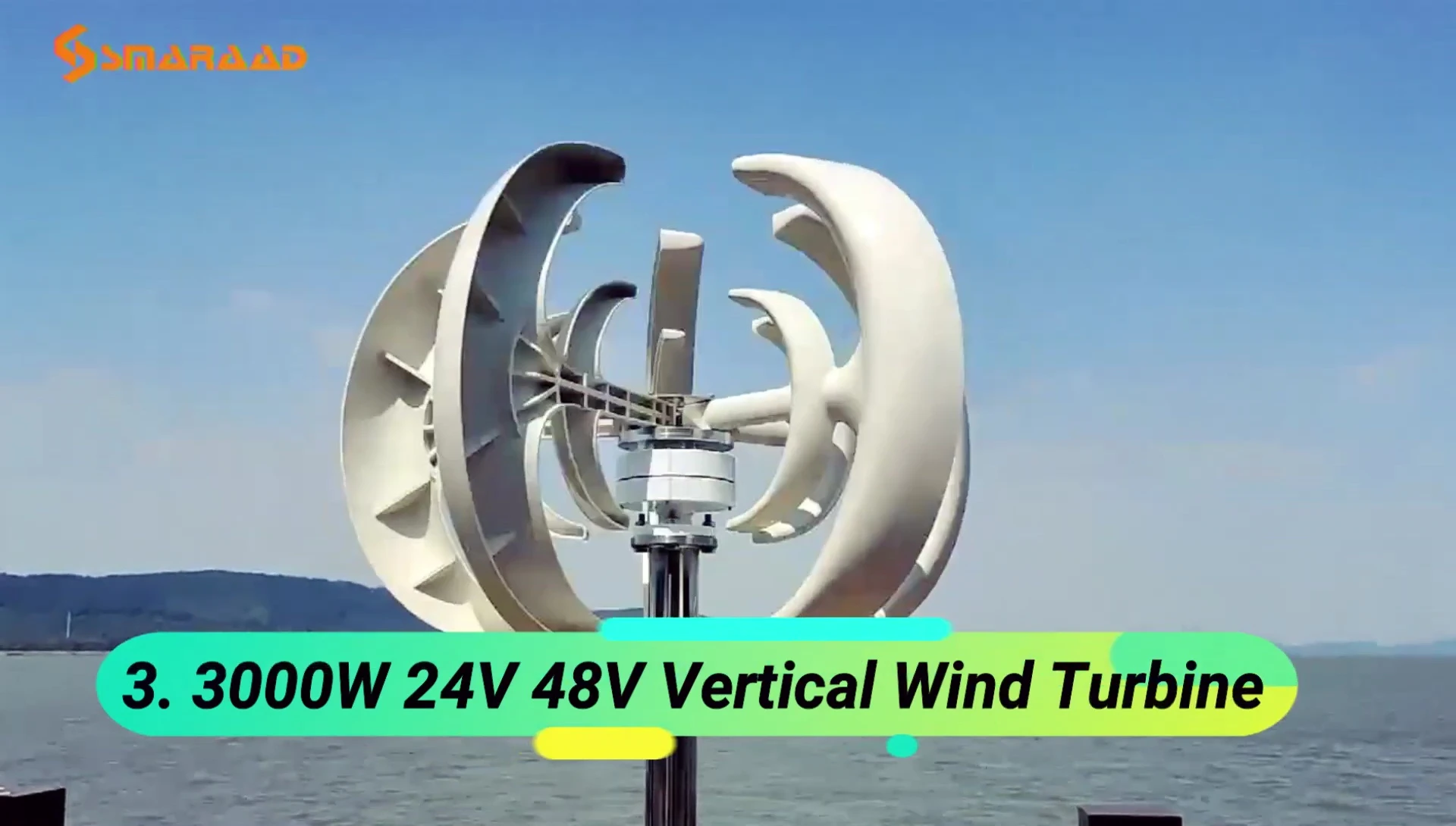 The 30W vertical wind turbine