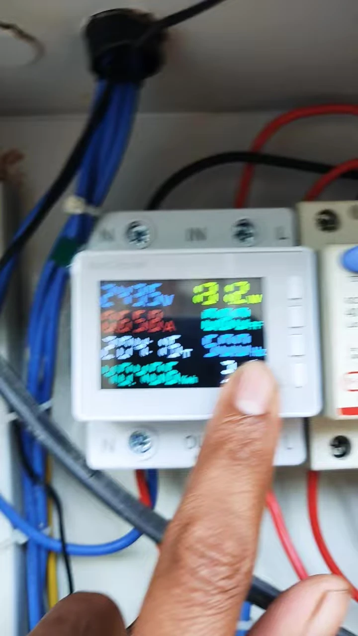 Screenshot depicting the WiFi connectivity of the energy meter.