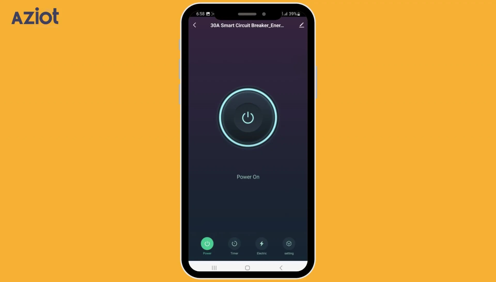 Timer settings in the Smart Life app