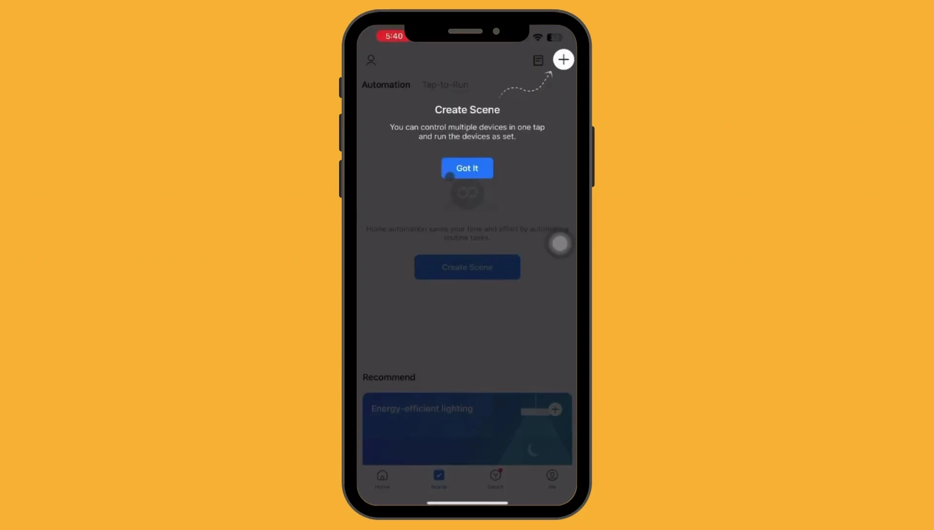 Siri scene creation in Smart Life app