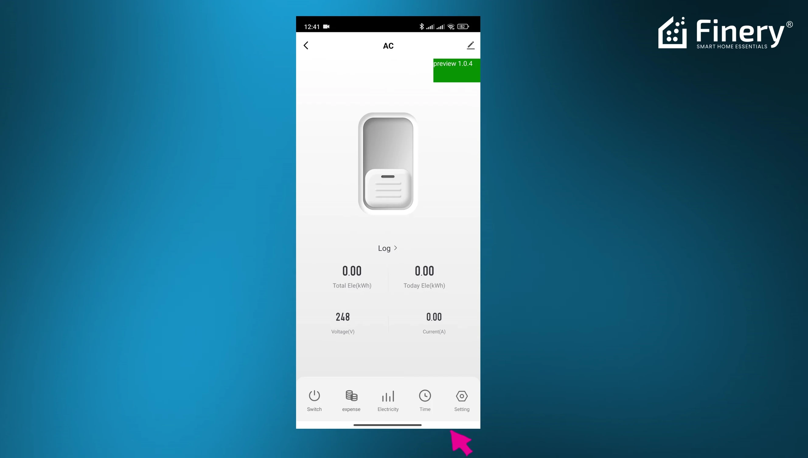 Screenshot of the app showing the timer settings