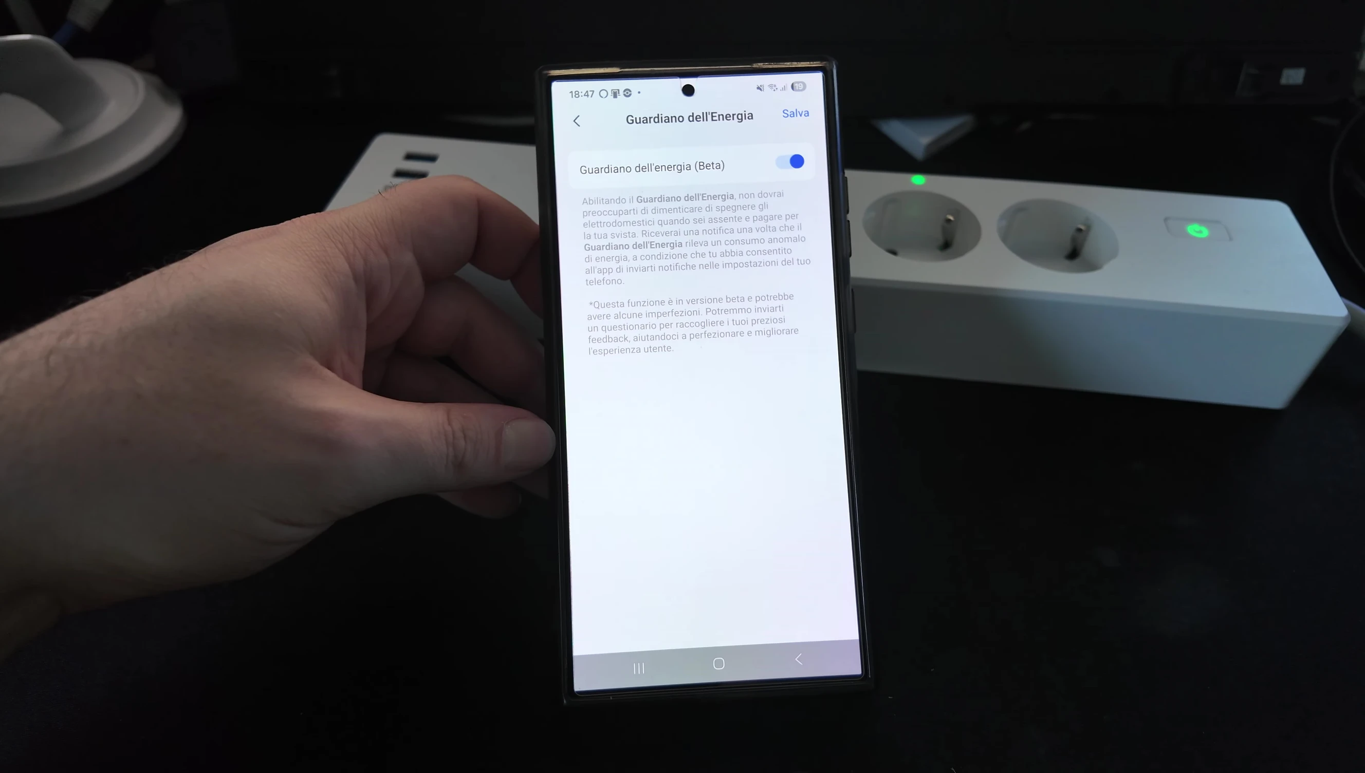App screen showcasing the Energy Guardian feature