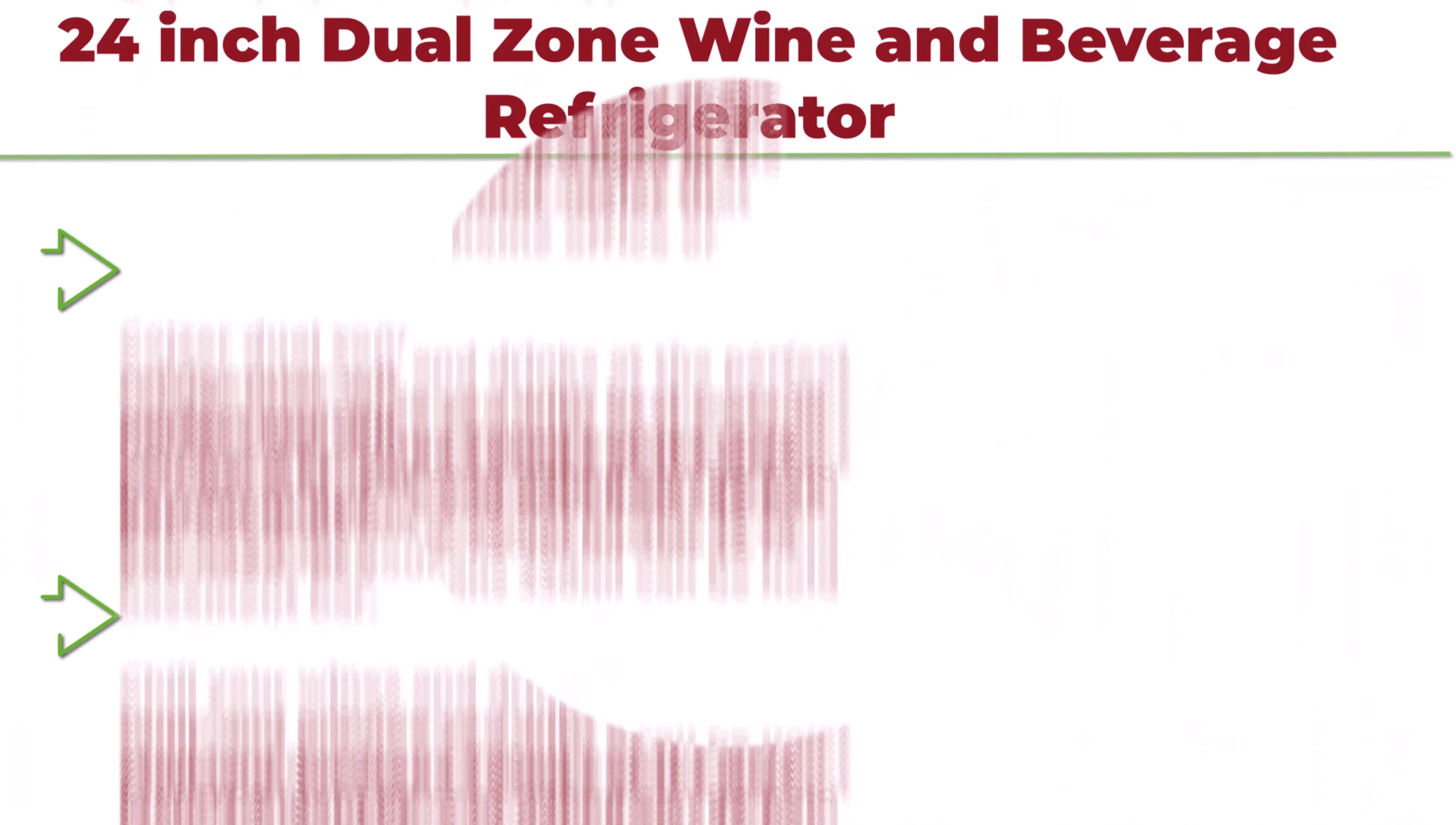 24-inch dual zone wine and beverage refrigerator