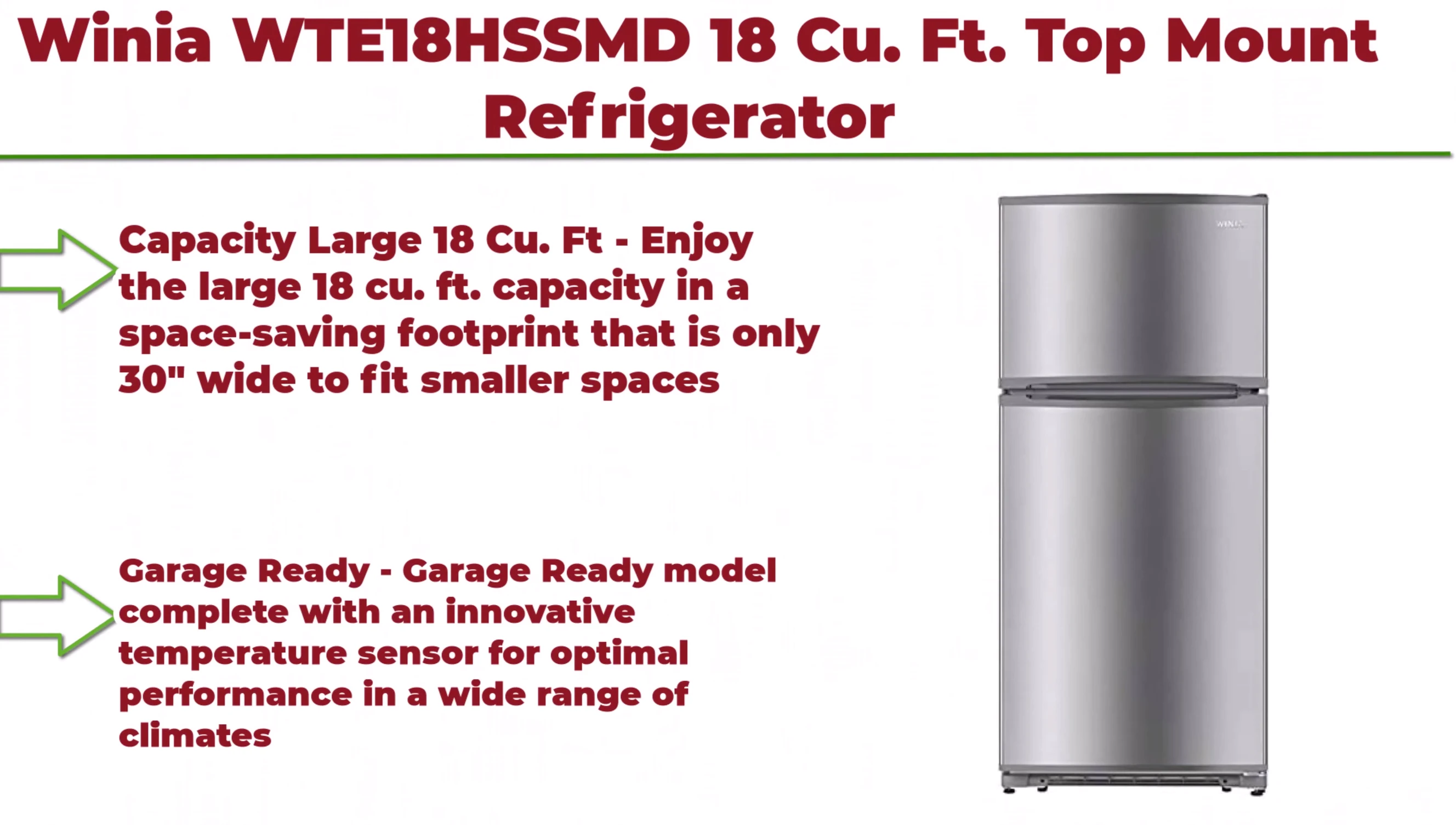 Wine WT18HSSMD18Q top-mount refrigerator